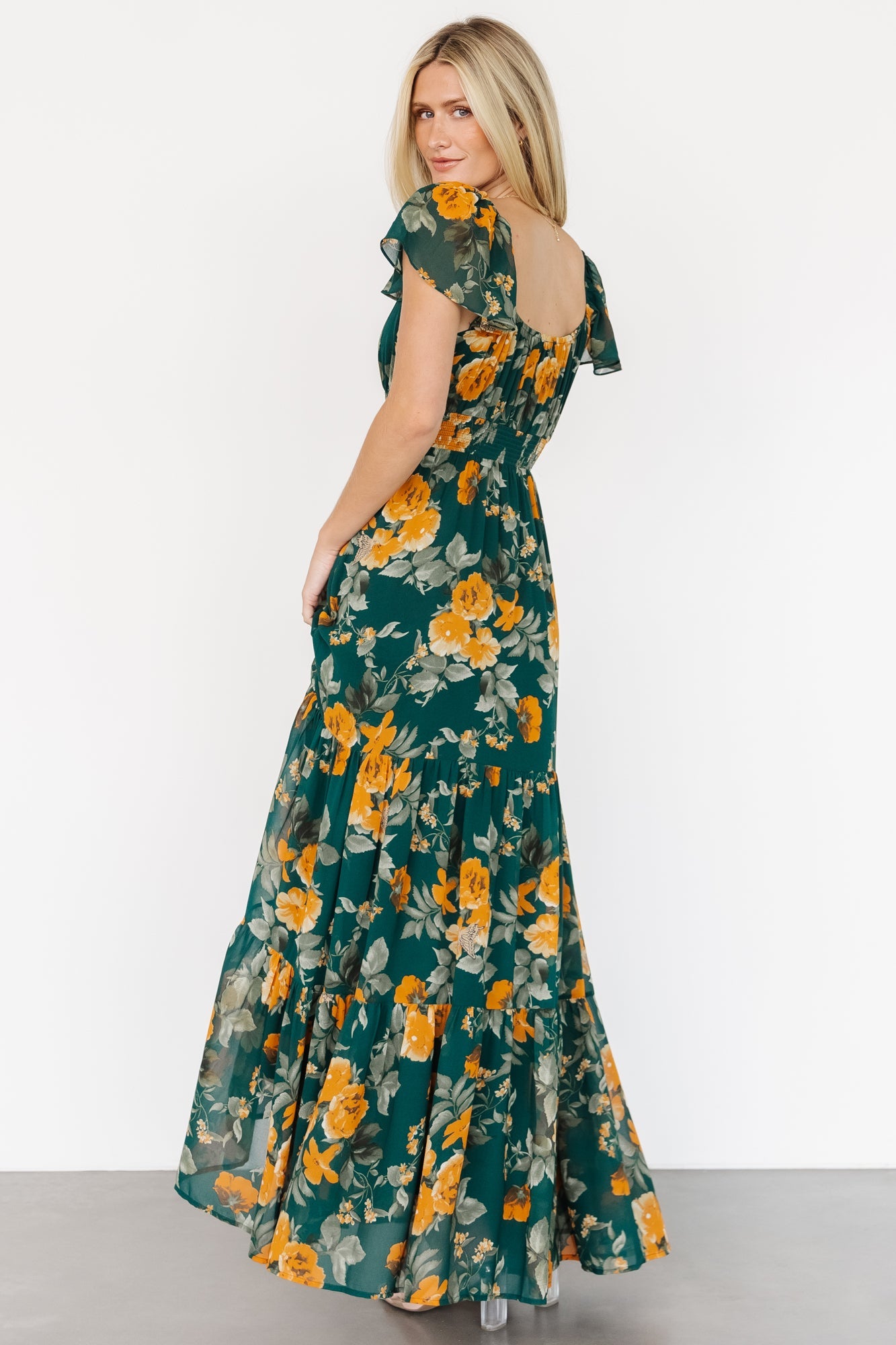 Genevive Maxi Dress | Deep Topaz Floral