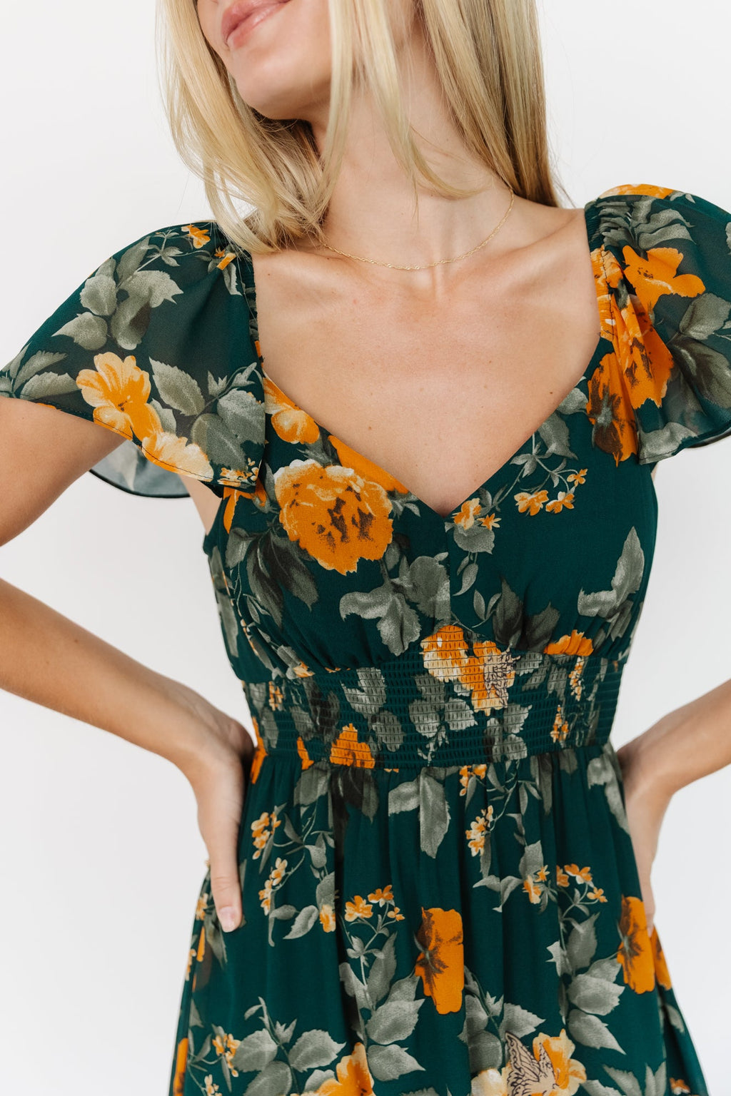 Genevive Maxi Dress | Deep Topaz Floral