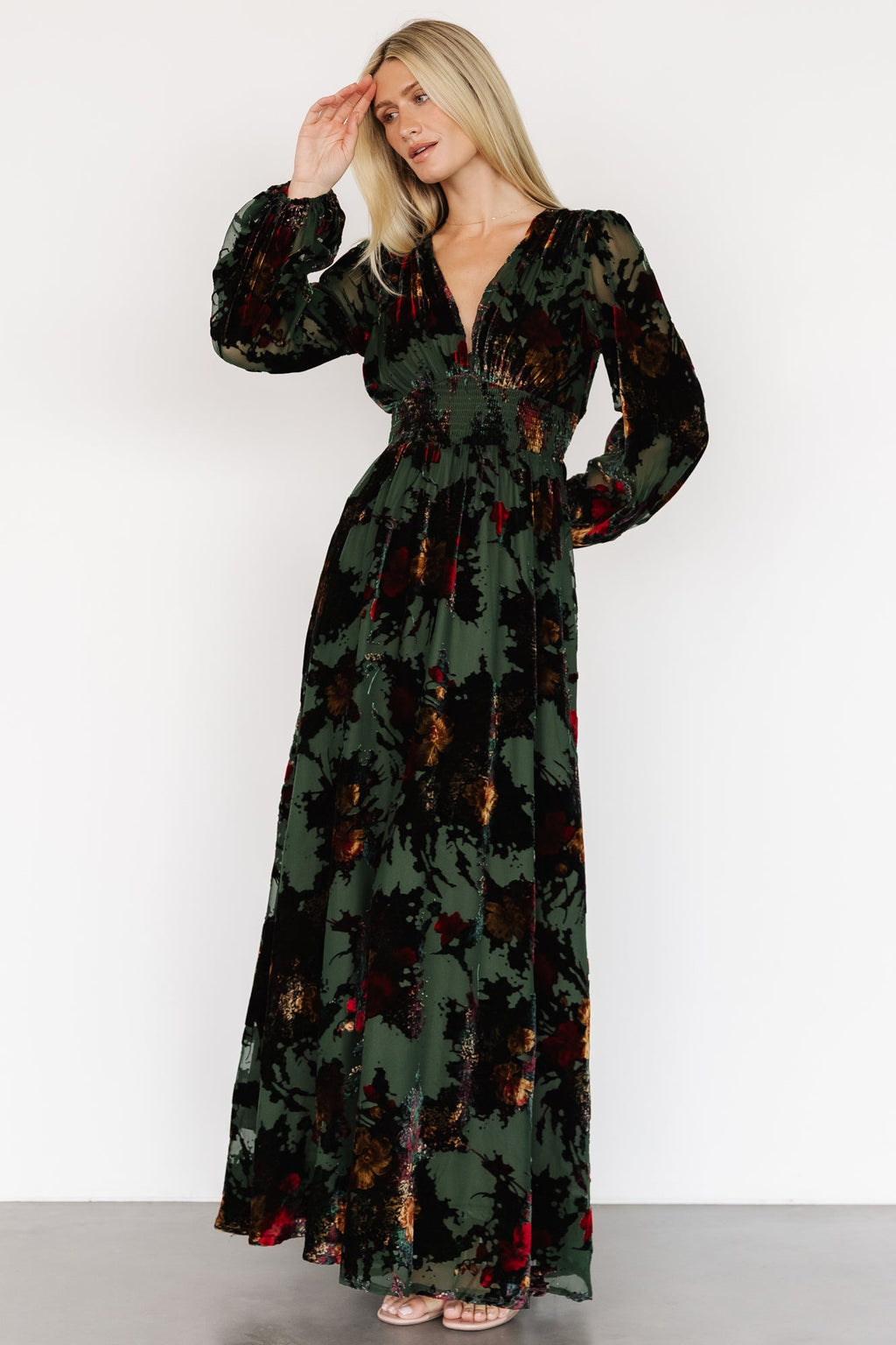 Mikla Maxi Dress | Wintergreen Multi