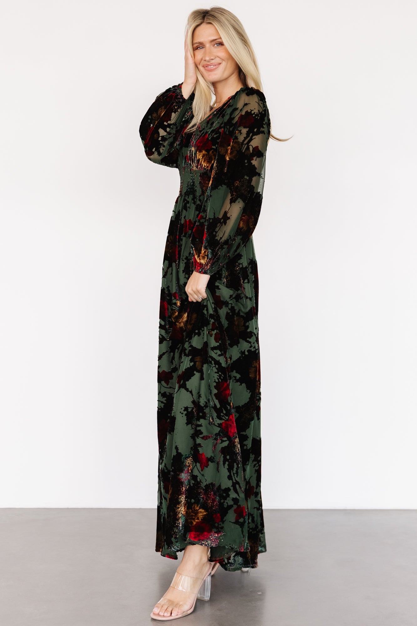 Mikla Maxi Dress | Wintergreen Multi