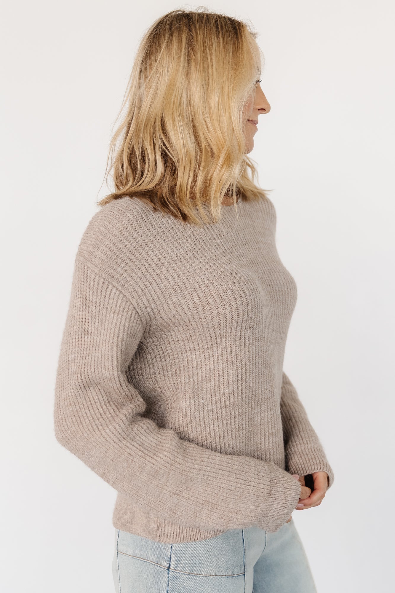 Viola Tie Back Sweater | Natural