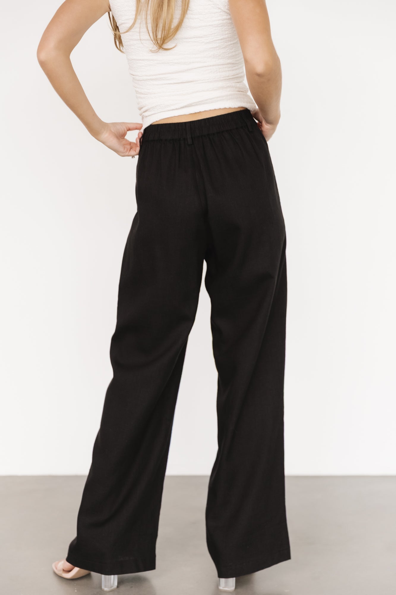Malin Wide Leg Pants | Black