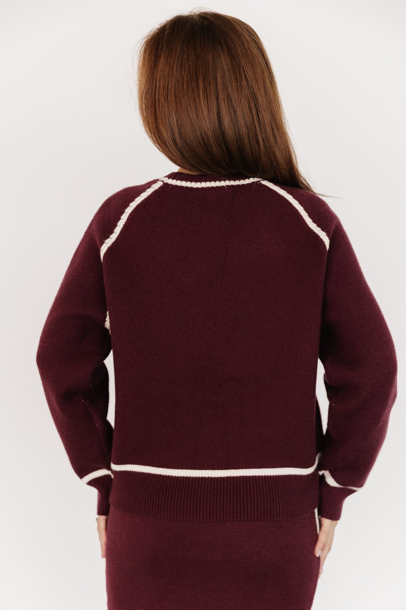 Ava Knit Sweater | Wine
