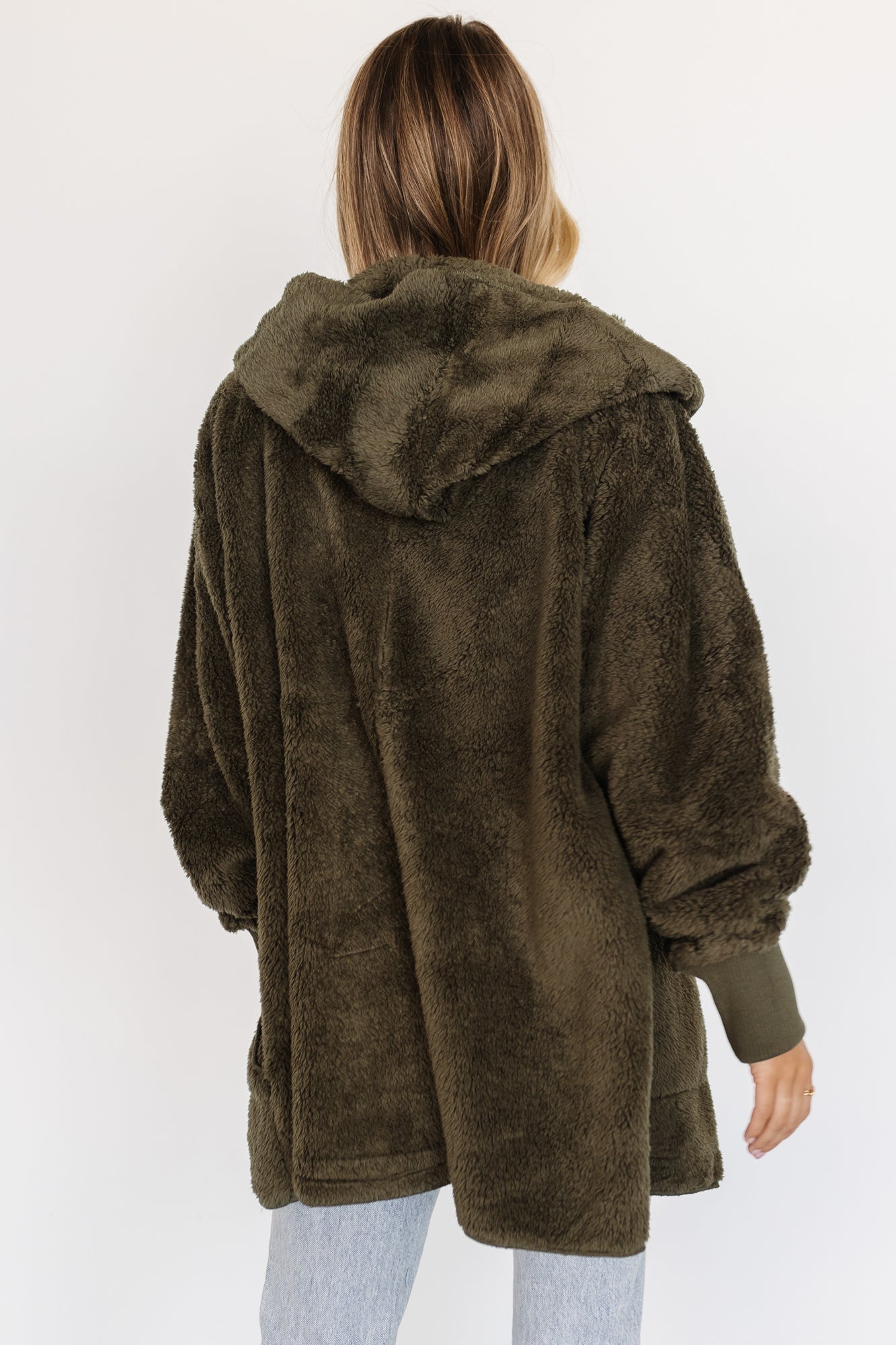 Melrose Teddy Jacket | Olive