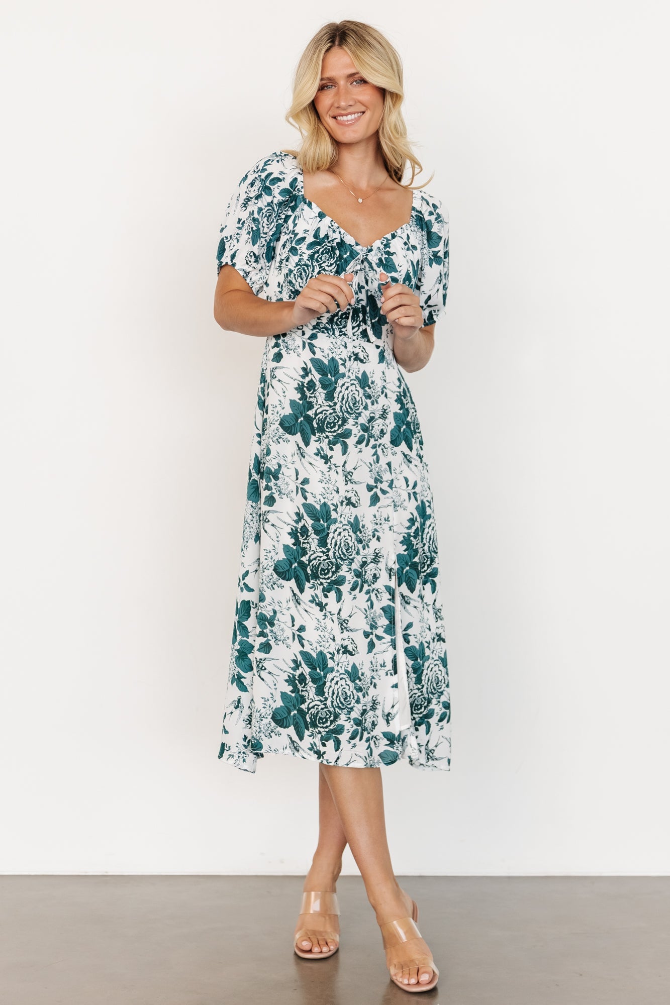 Cadence Midi Dress | Jade Floral