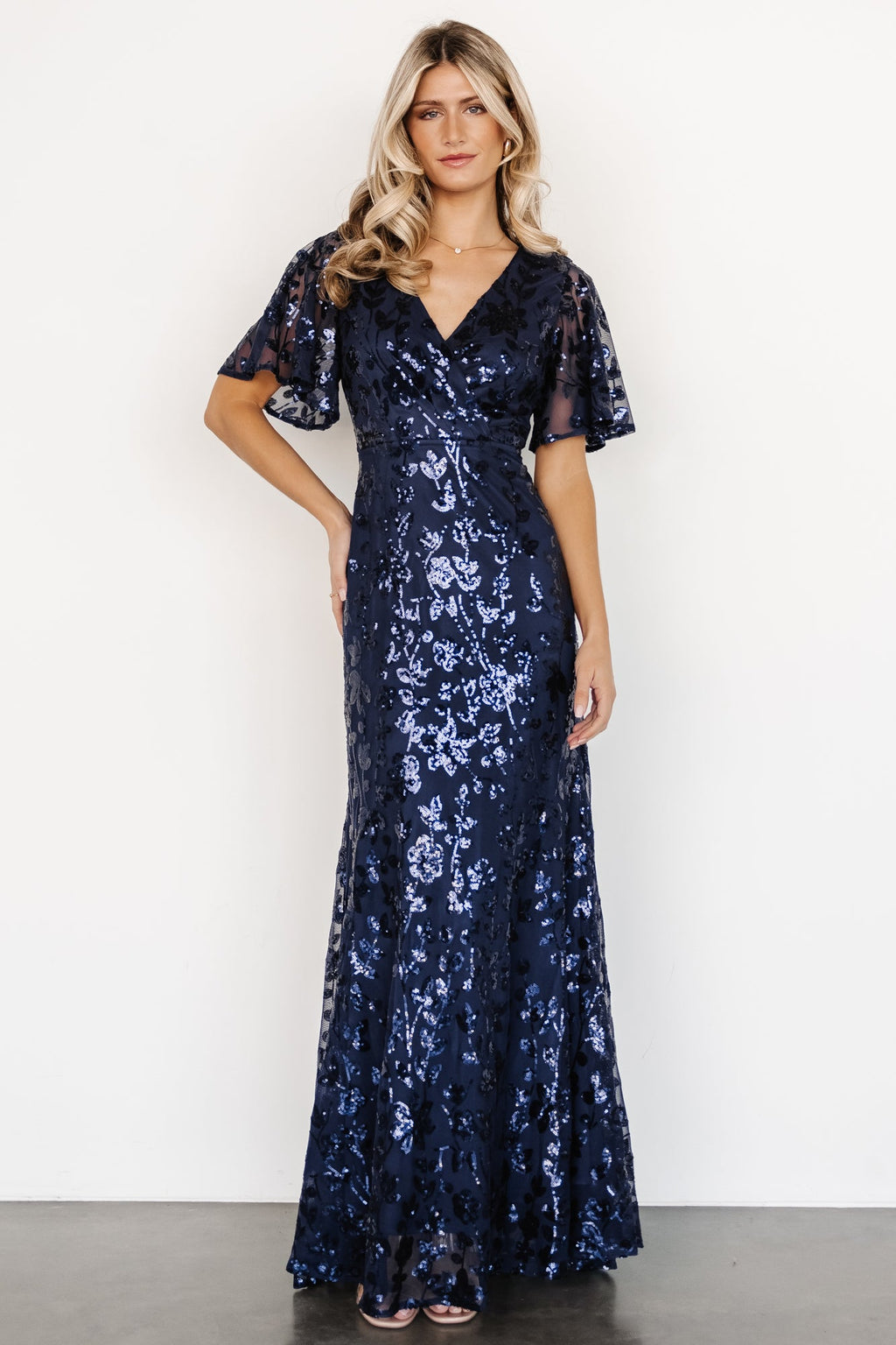 Esme Sequin Dress | Navy
