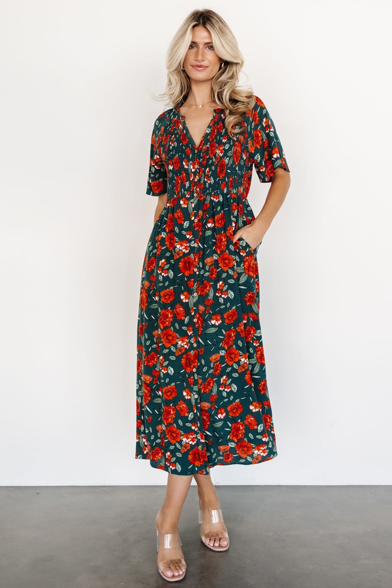 Botega Midi Dress | Jade Multi Floral
