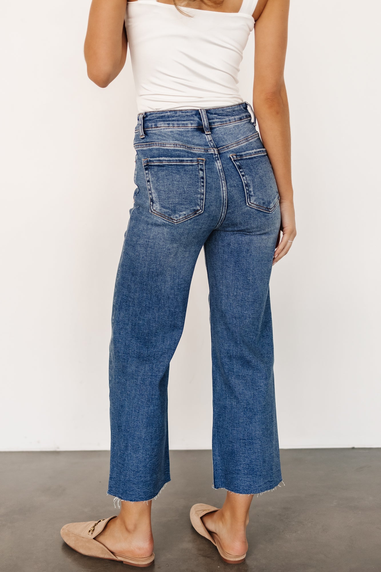 Kirby High Rise Wide Leg Jeans | Medium Wash