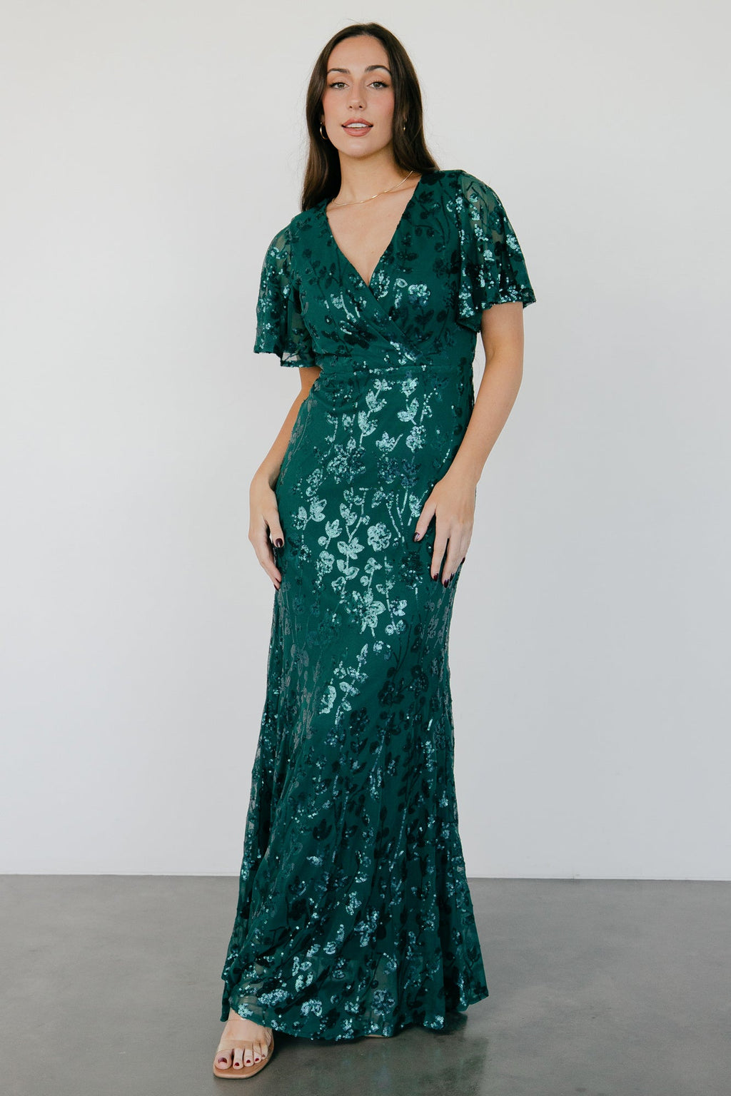 Esme Sequin Dress | Emerald