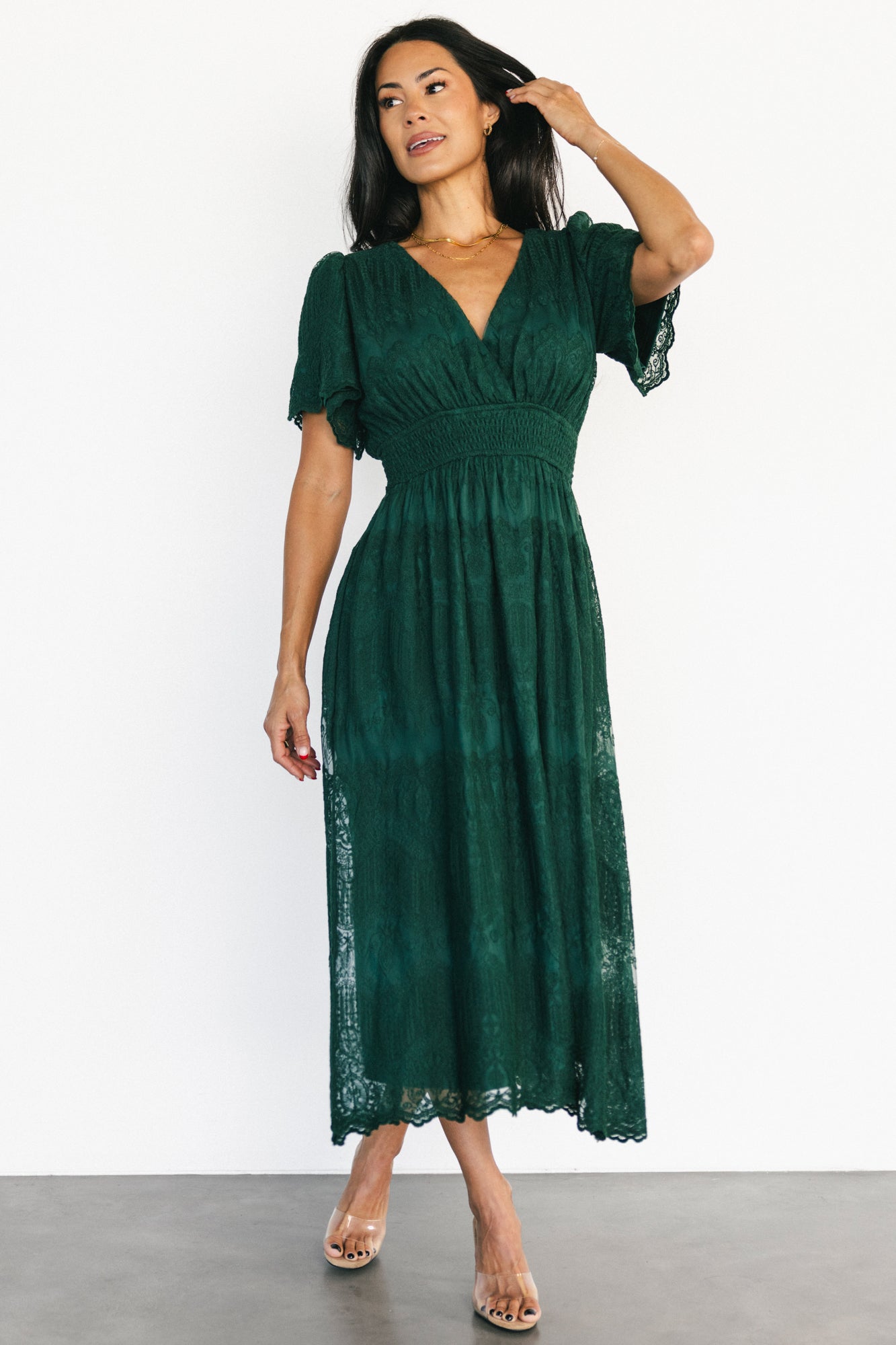 Milena Midi Dress | Green