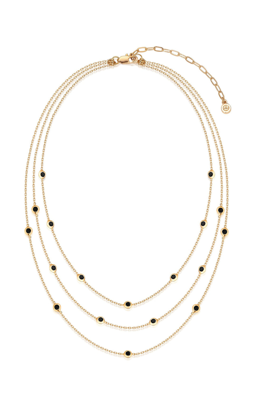 Crystal Dot Layered Necklace