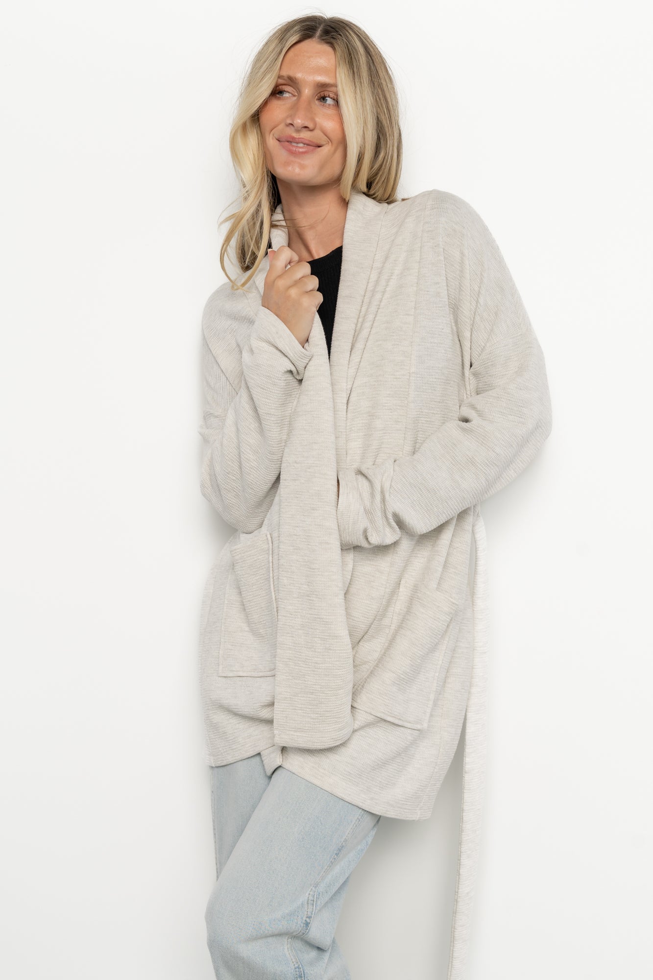 Clairemont Cardigan | Light Gray