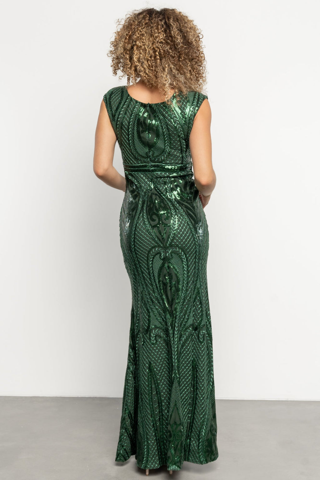 Alessia Sequin Gown | Green