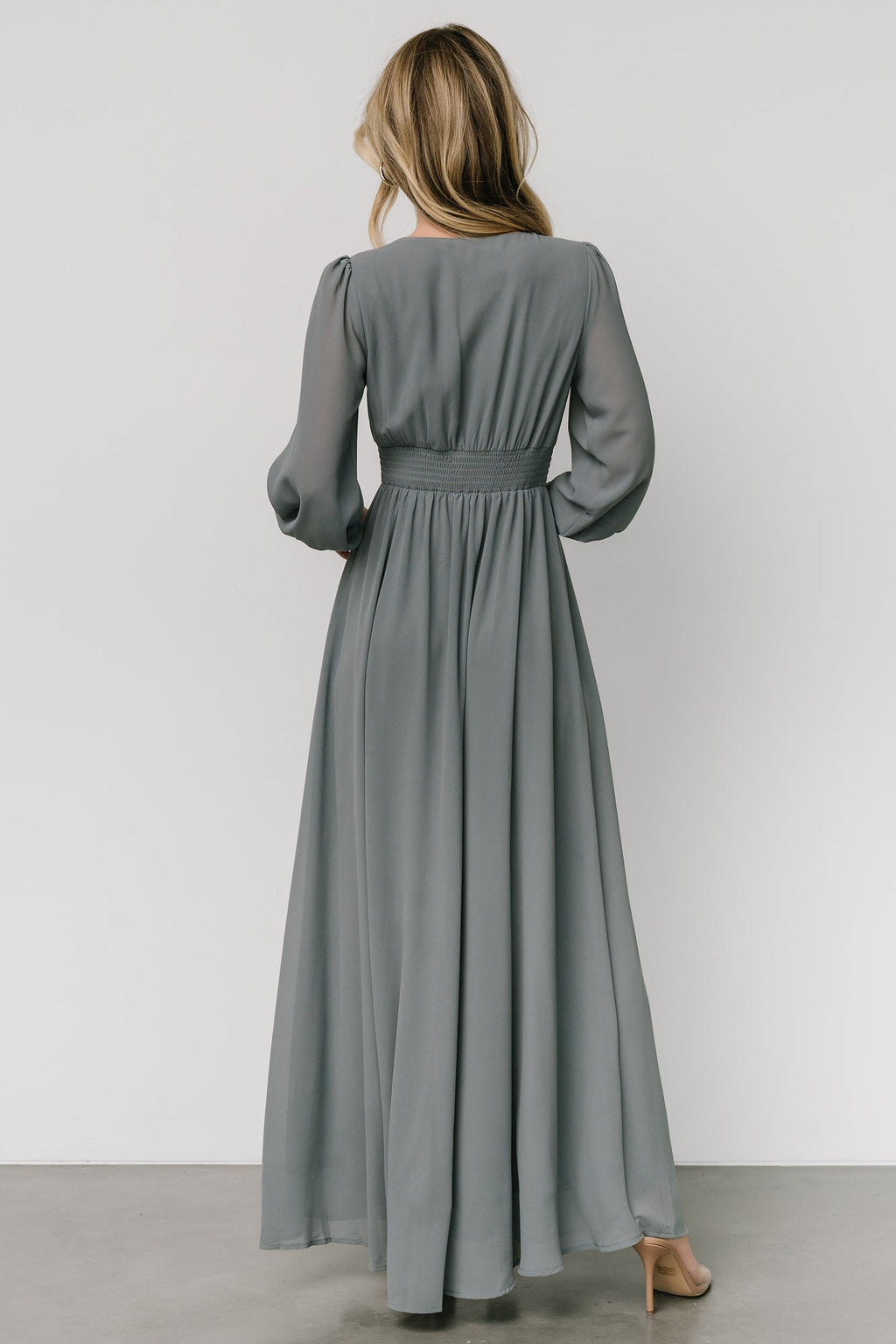 Olivia Maxi Dress | Dusty Blue