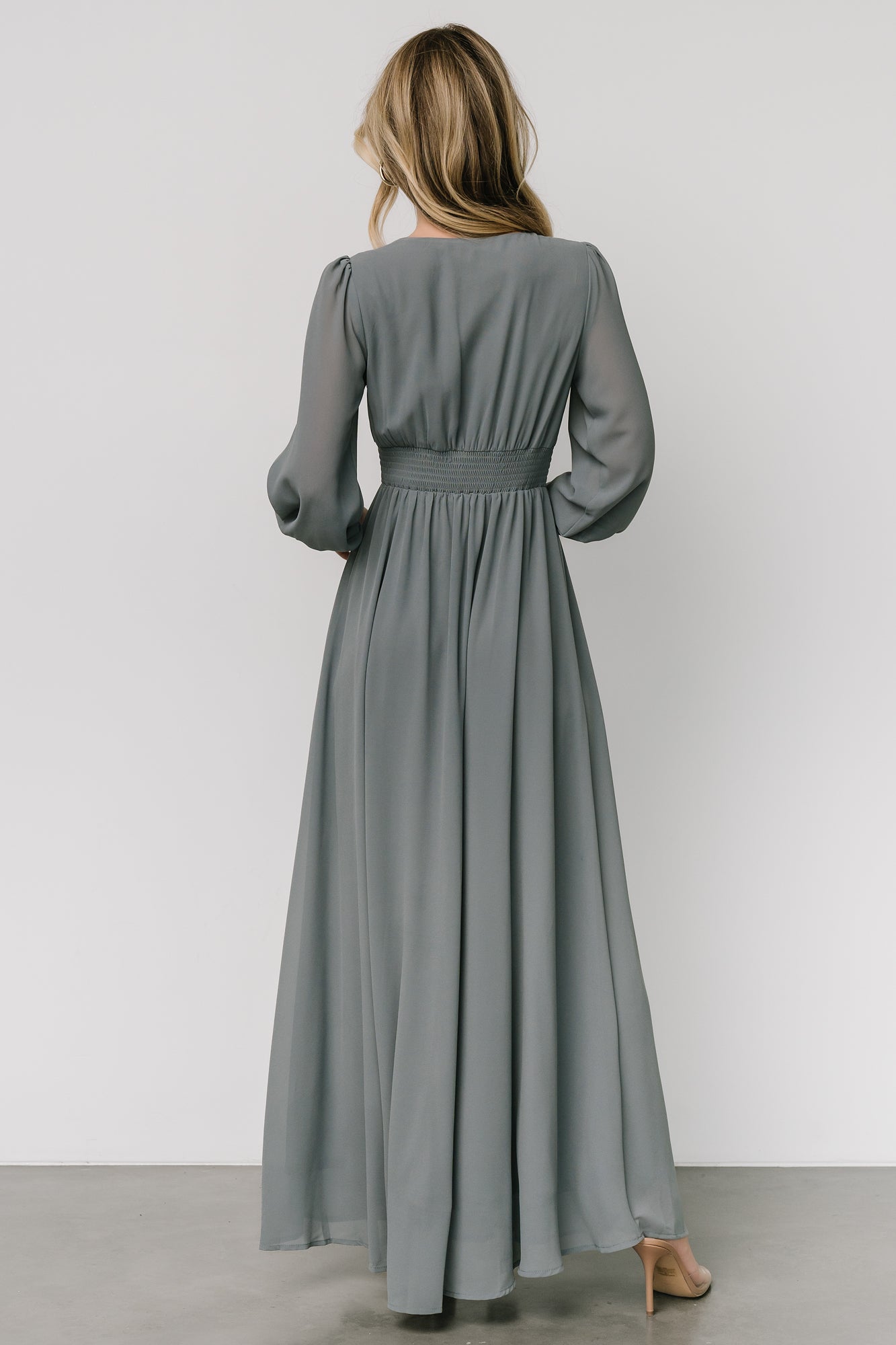 Olivia Maxi Dress | Dusty Blue