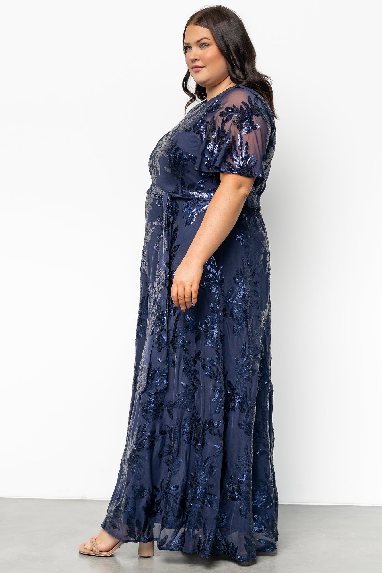 Muse Sequin Maxi Dress | Navy