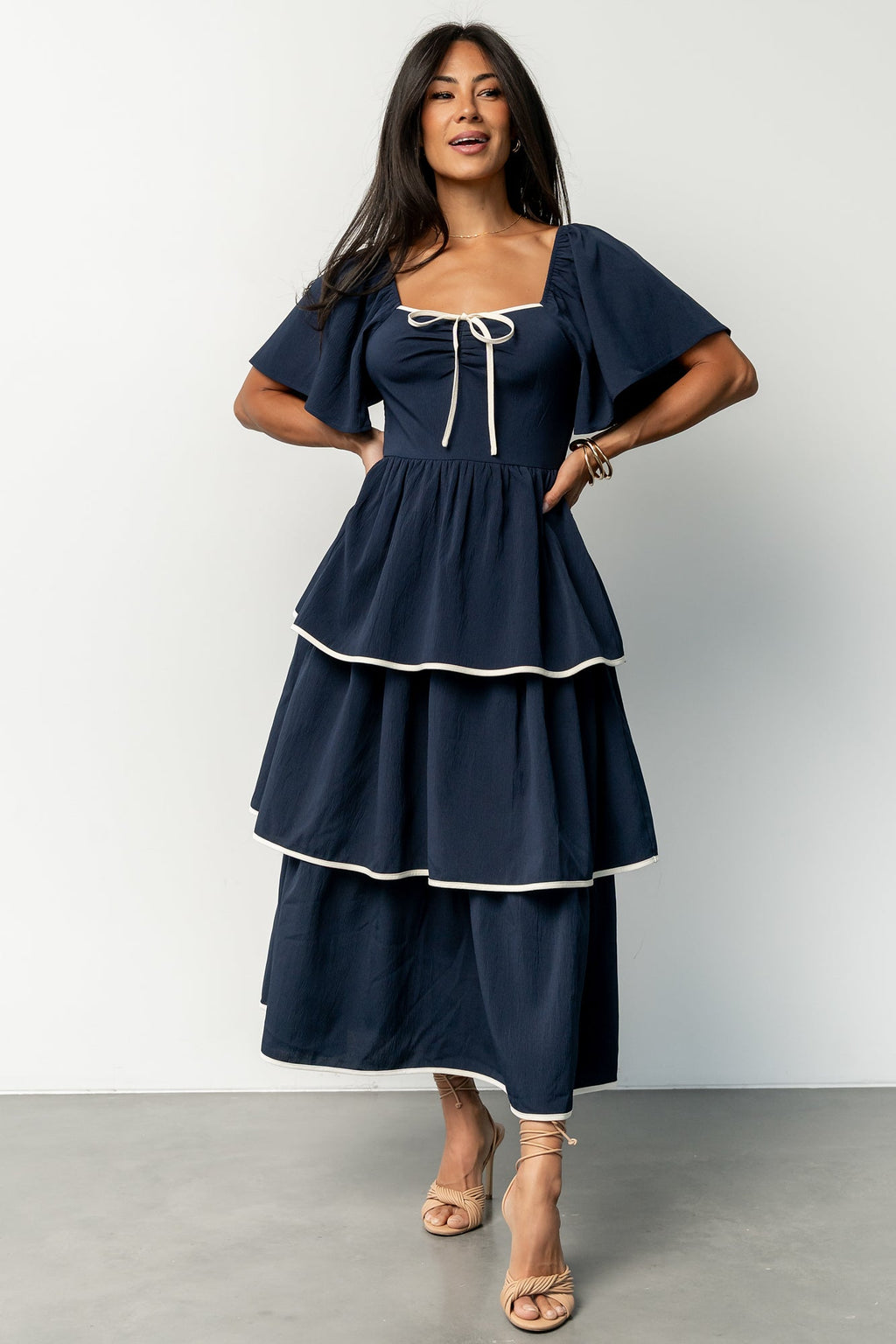 Madrid Tiered Dress | Navy
