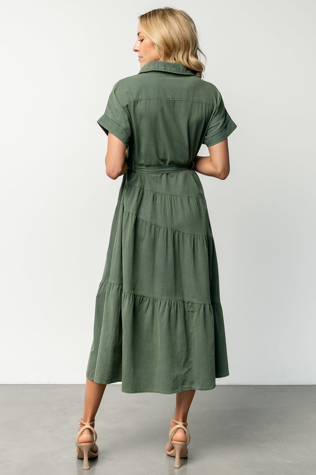 Logan Button Up Dress | Green