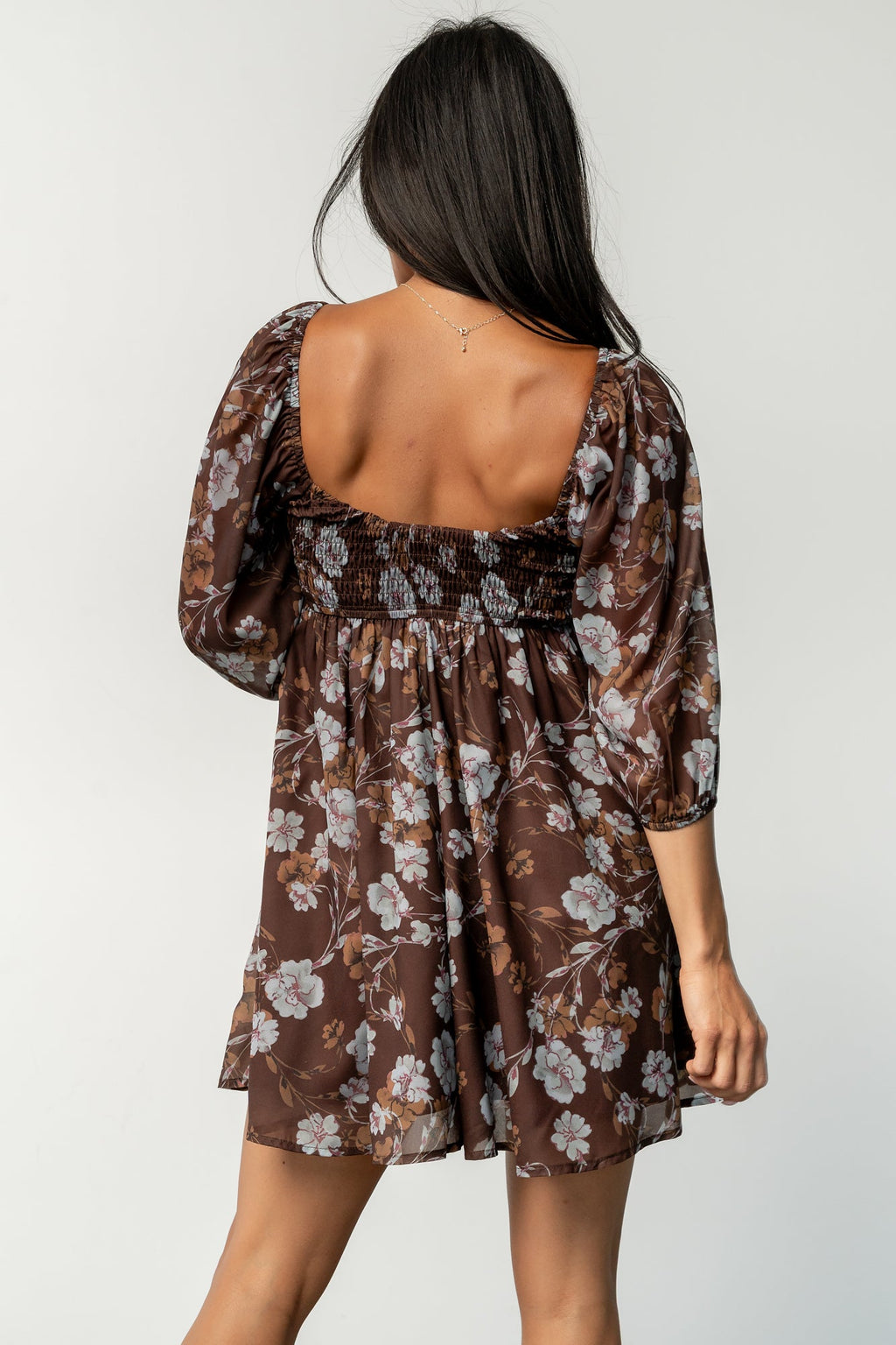 Amalia Romper | Brown Multi Floral