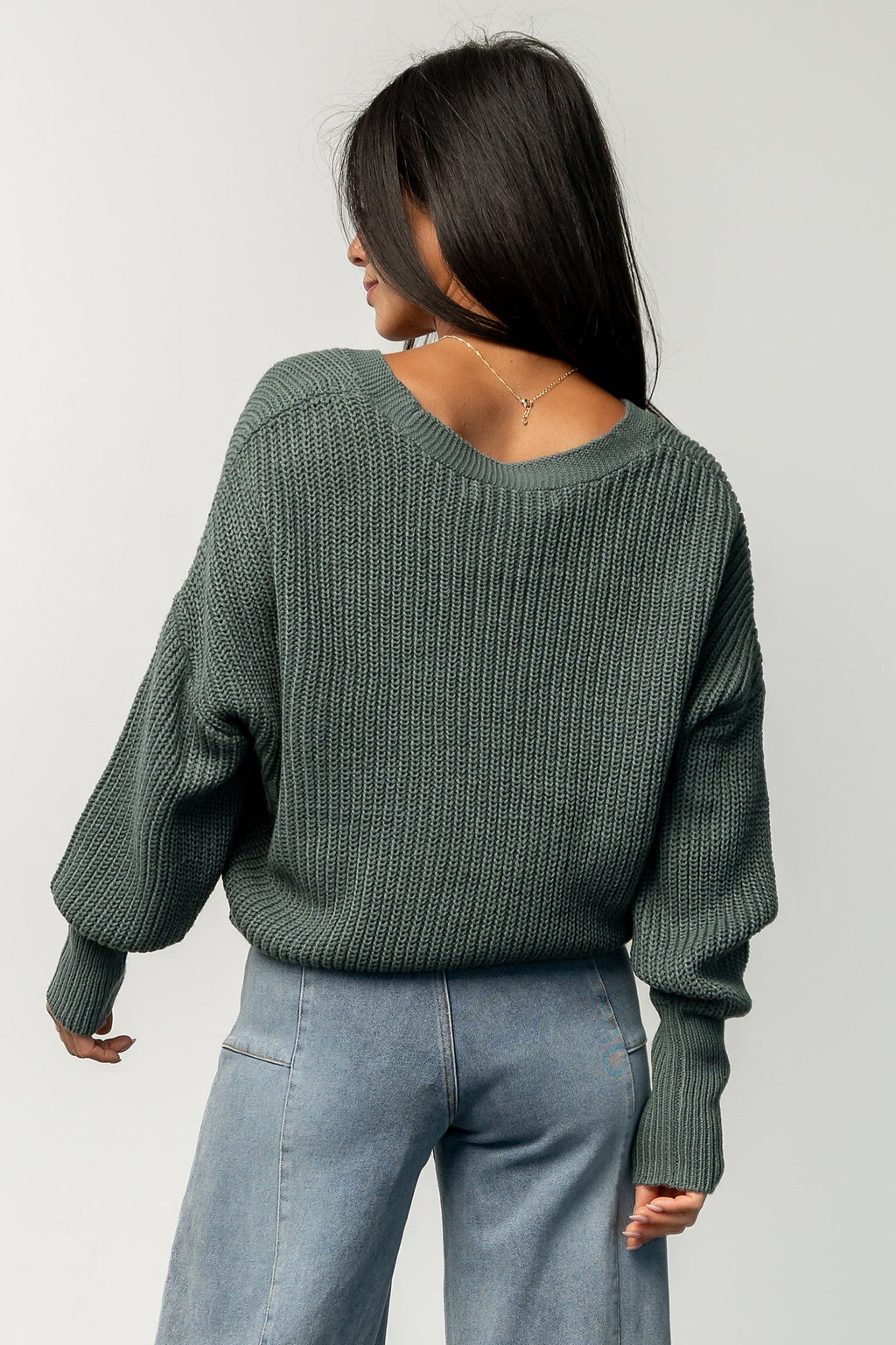 Gracie Knit Cardigan | Winter Green