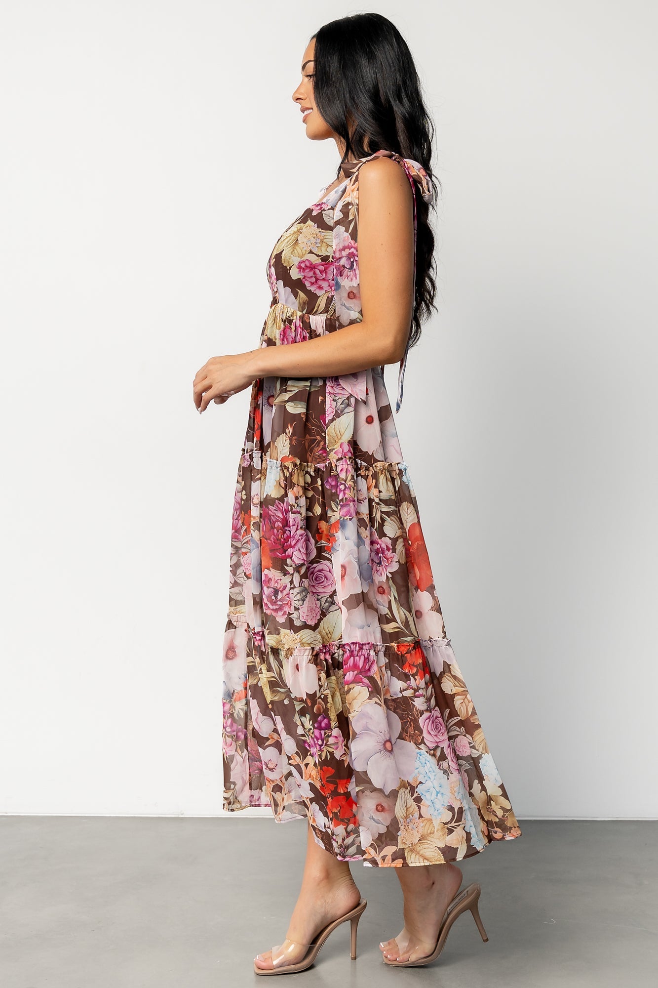 Anita Maxi Dress | Brown Multi Floral