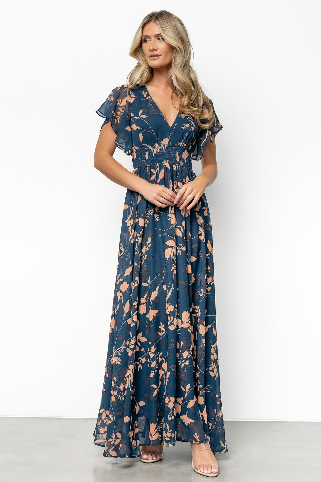 Lynlee Metallic Maxi Dress | Topaz