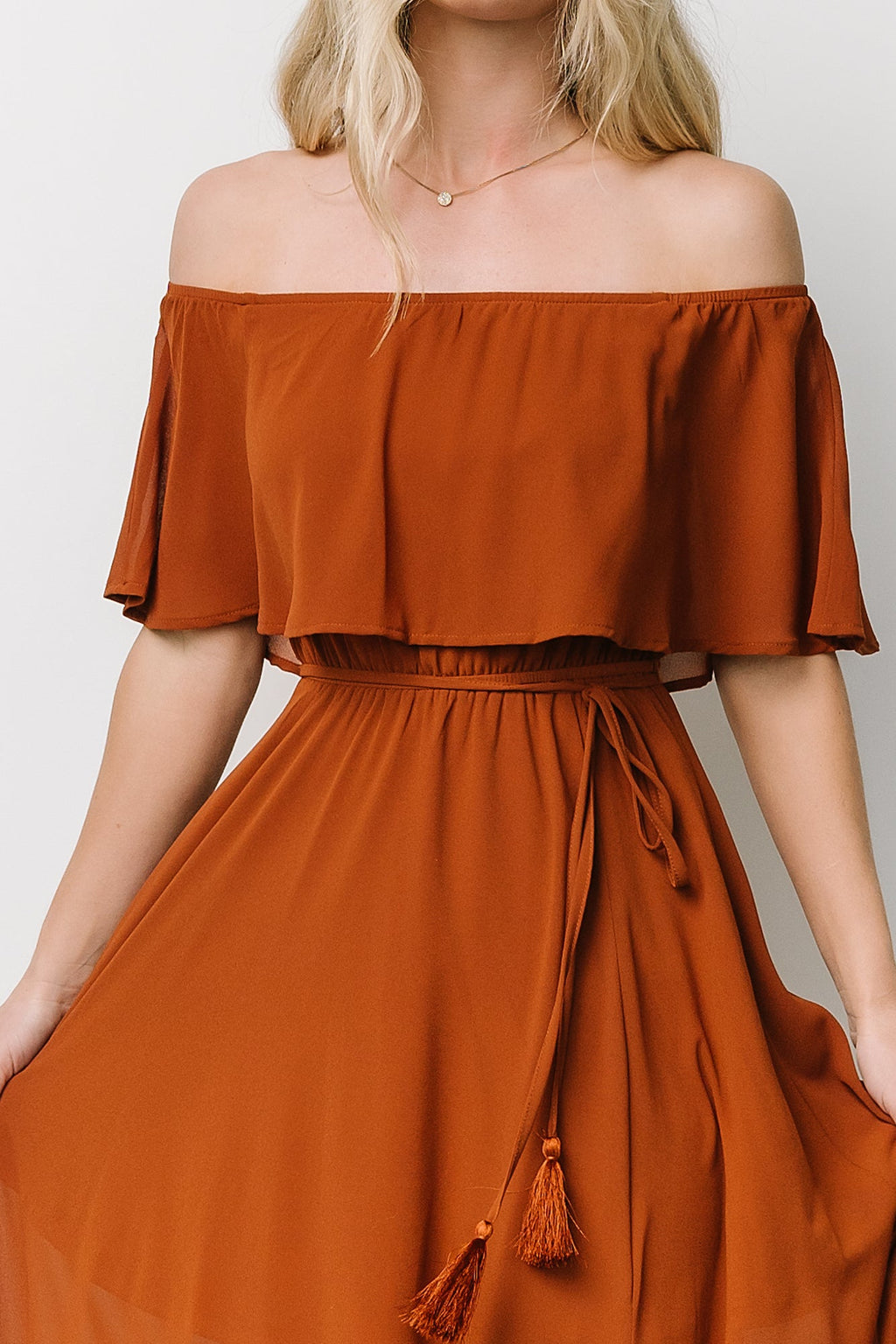 Victoria Off Shoulder Maxi Dress | Spice
