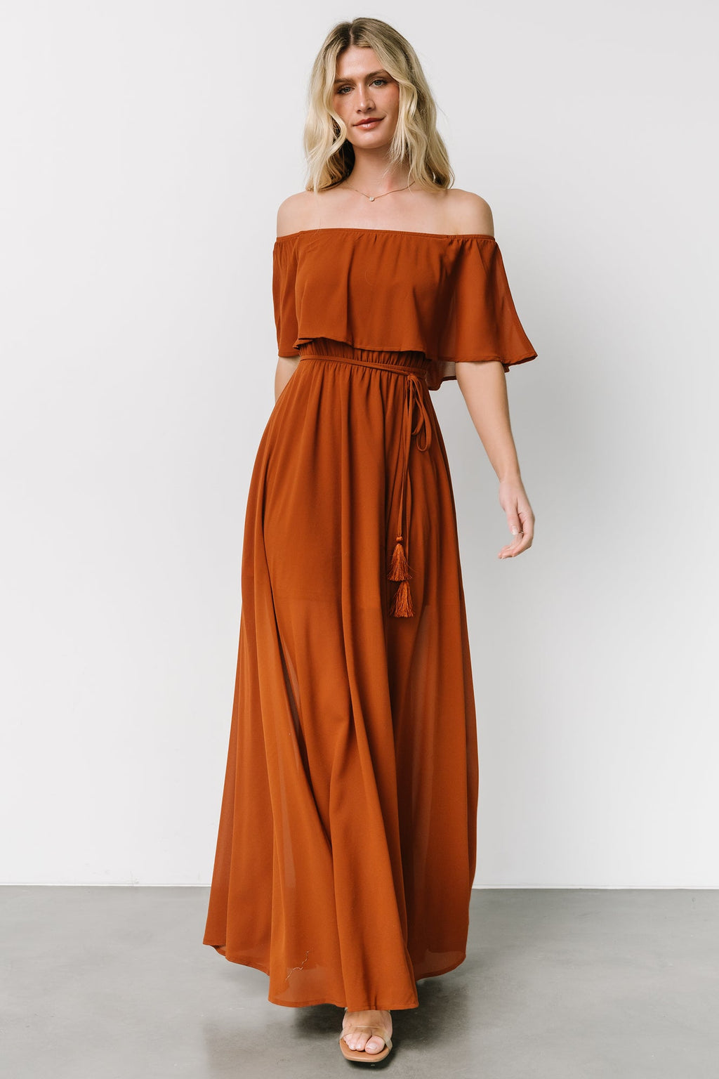 Victoria Off Shoulder Maxi Dress | Spice