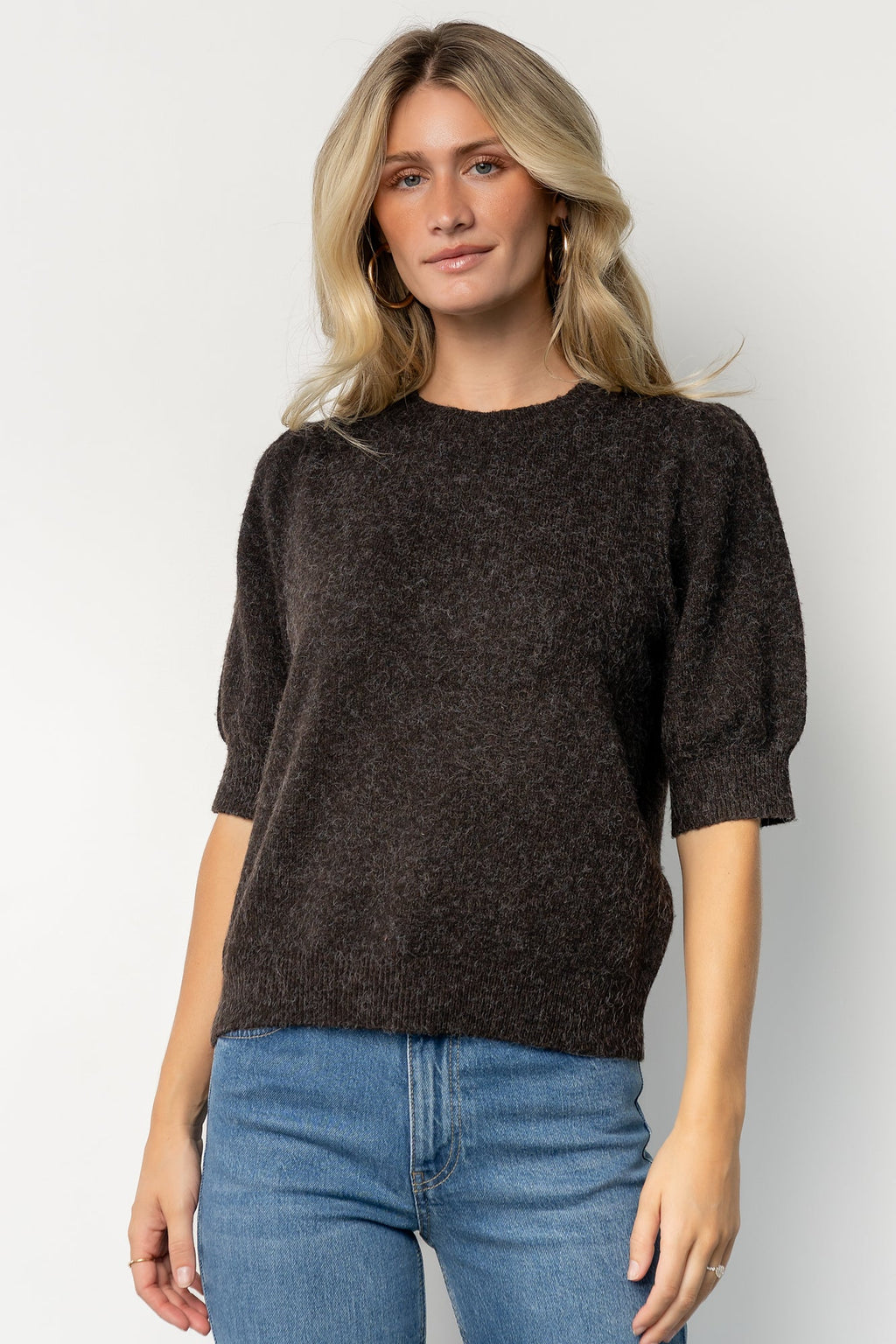 Keira Sweater Top | Dark Brown