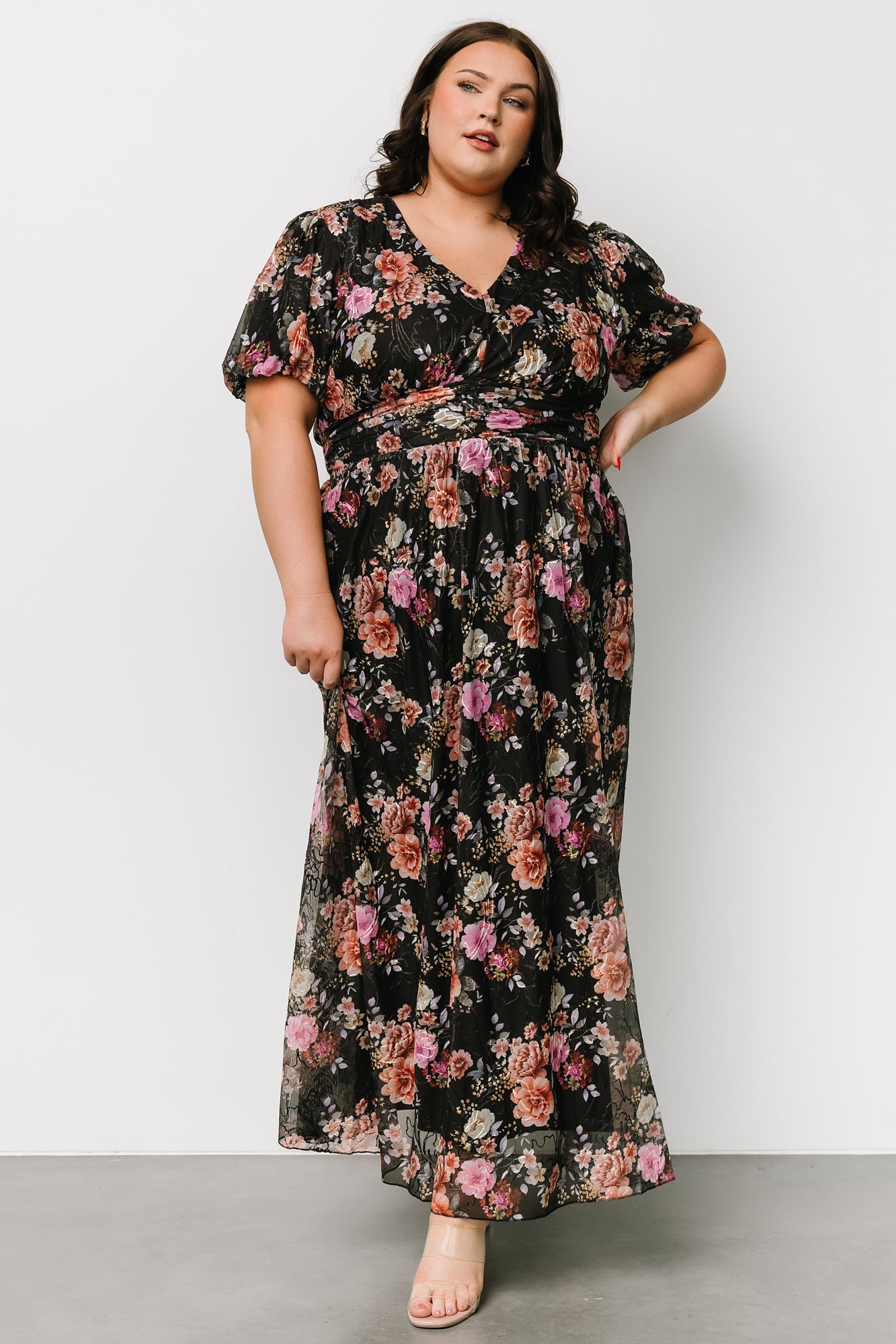 Ardley Maxi Dress | Black Multi Floral