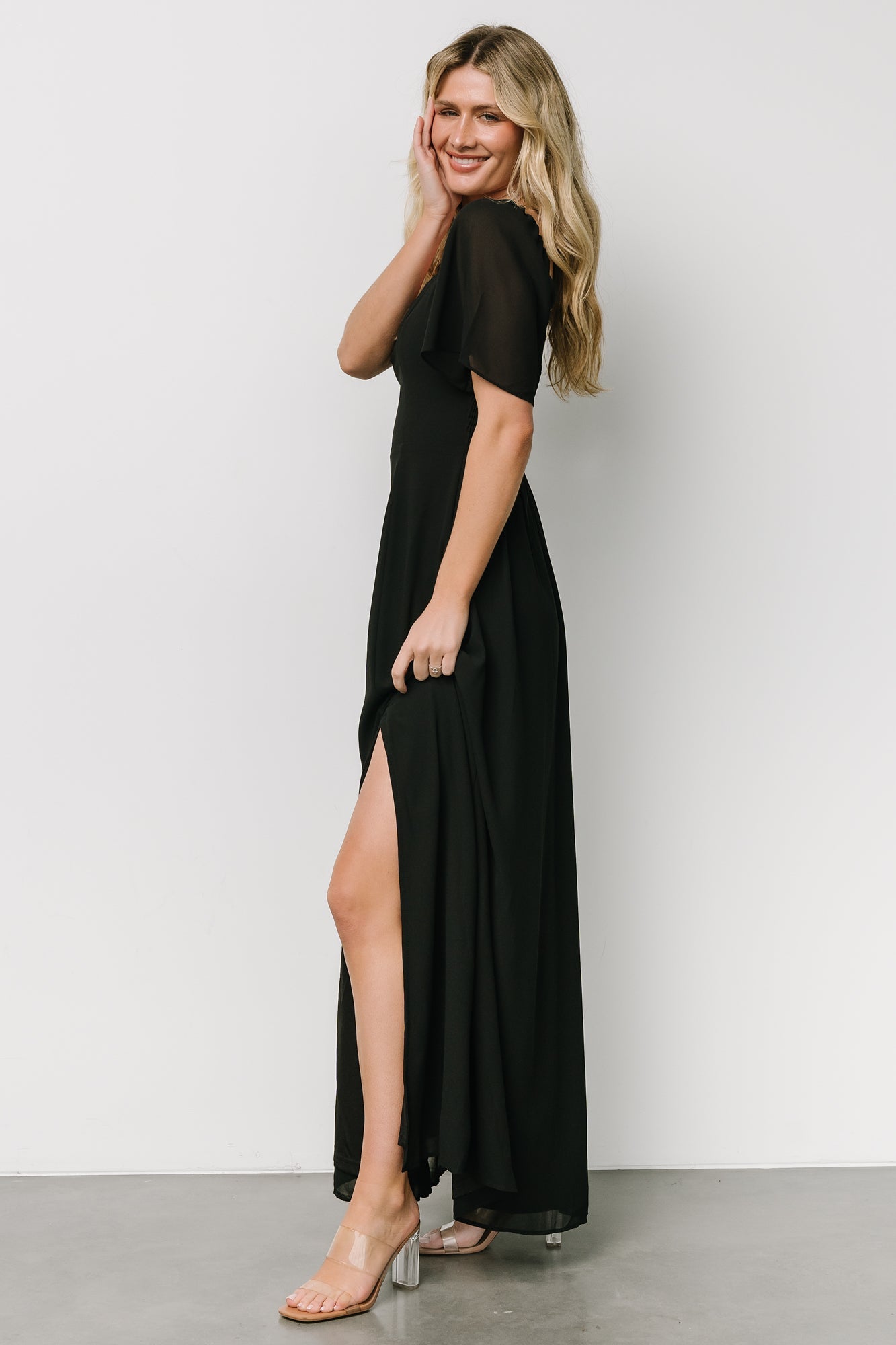Sierra Sweetheart Maxi Dress | Black