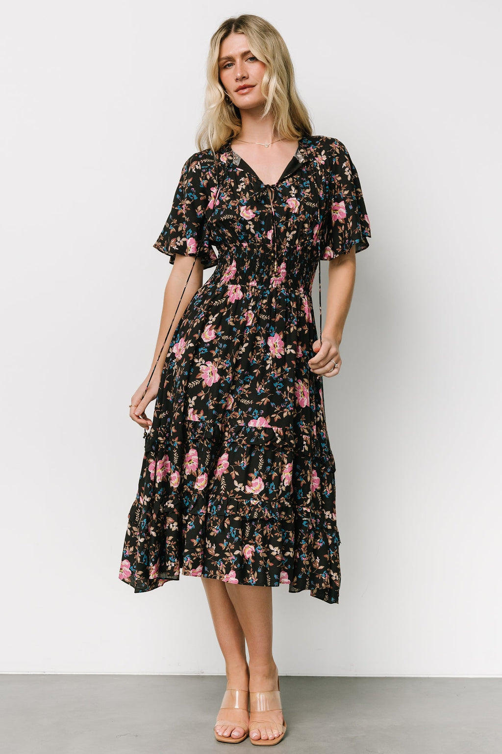 Spell Boho Midi Dress | Midnight Garden