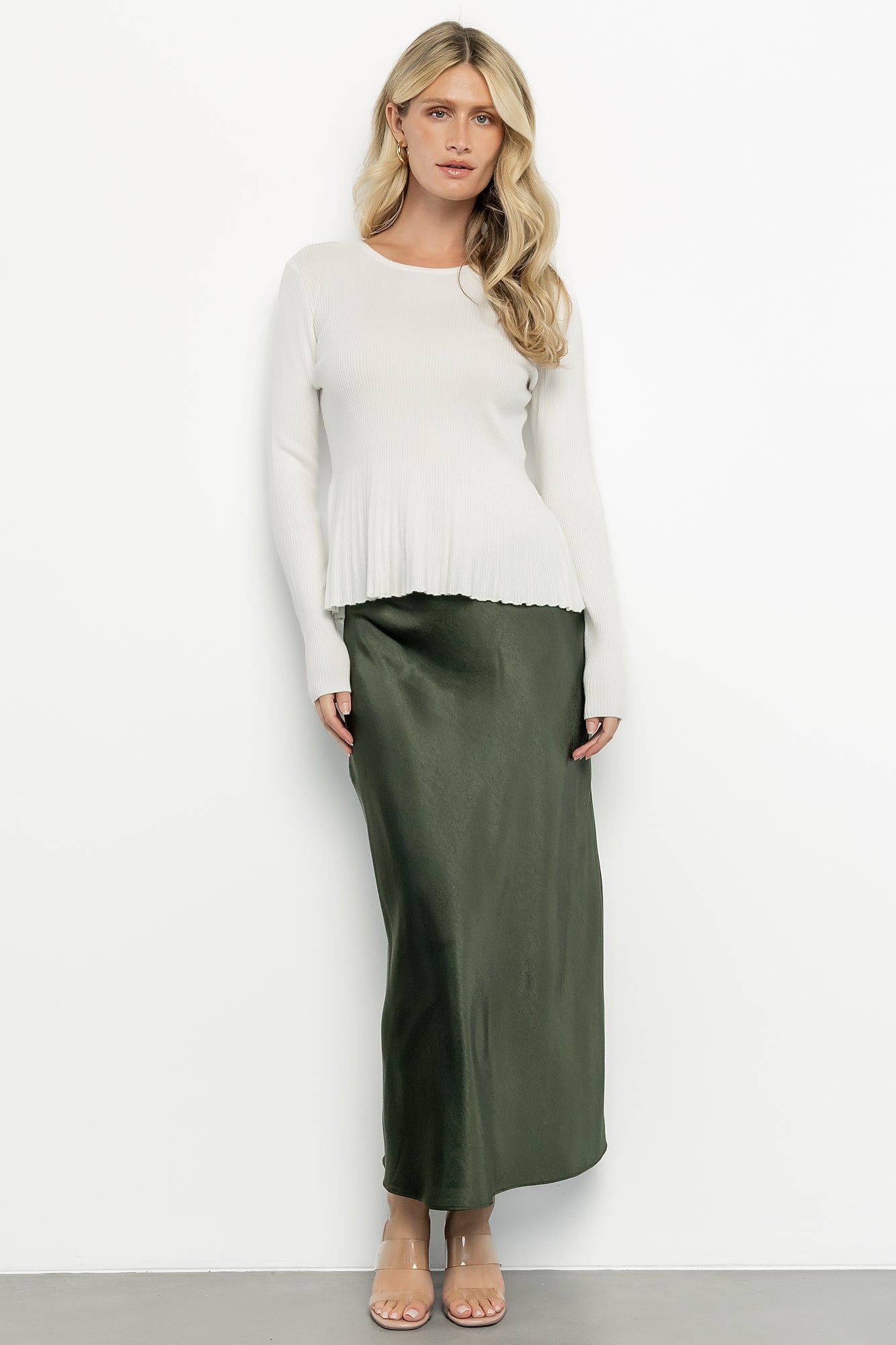 Ainsley Ribbed Top | Off White