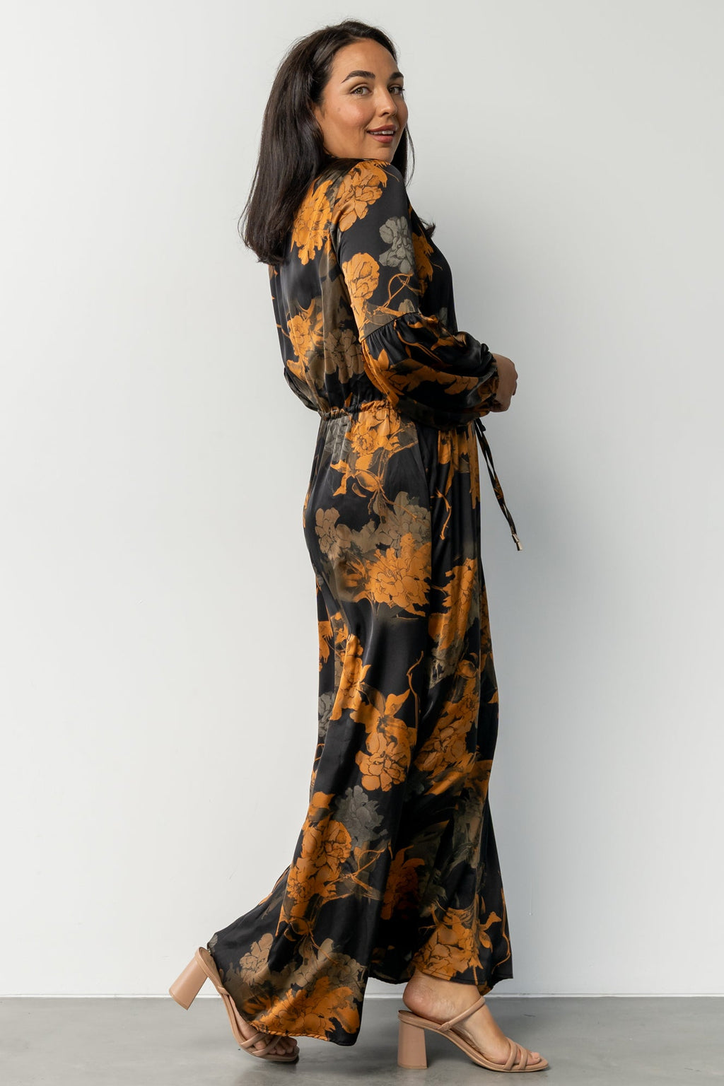 Helen Maxi Dress | Black + Gold