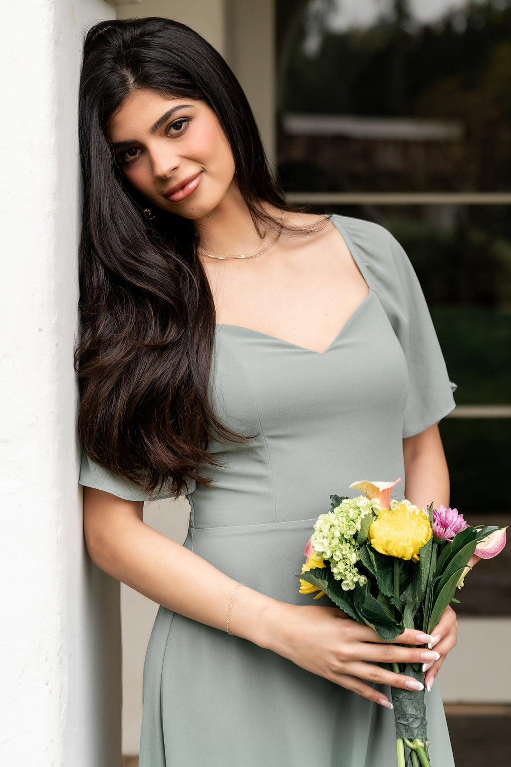 Sierra Sweetheart Maxi Dress | Eucalyptus