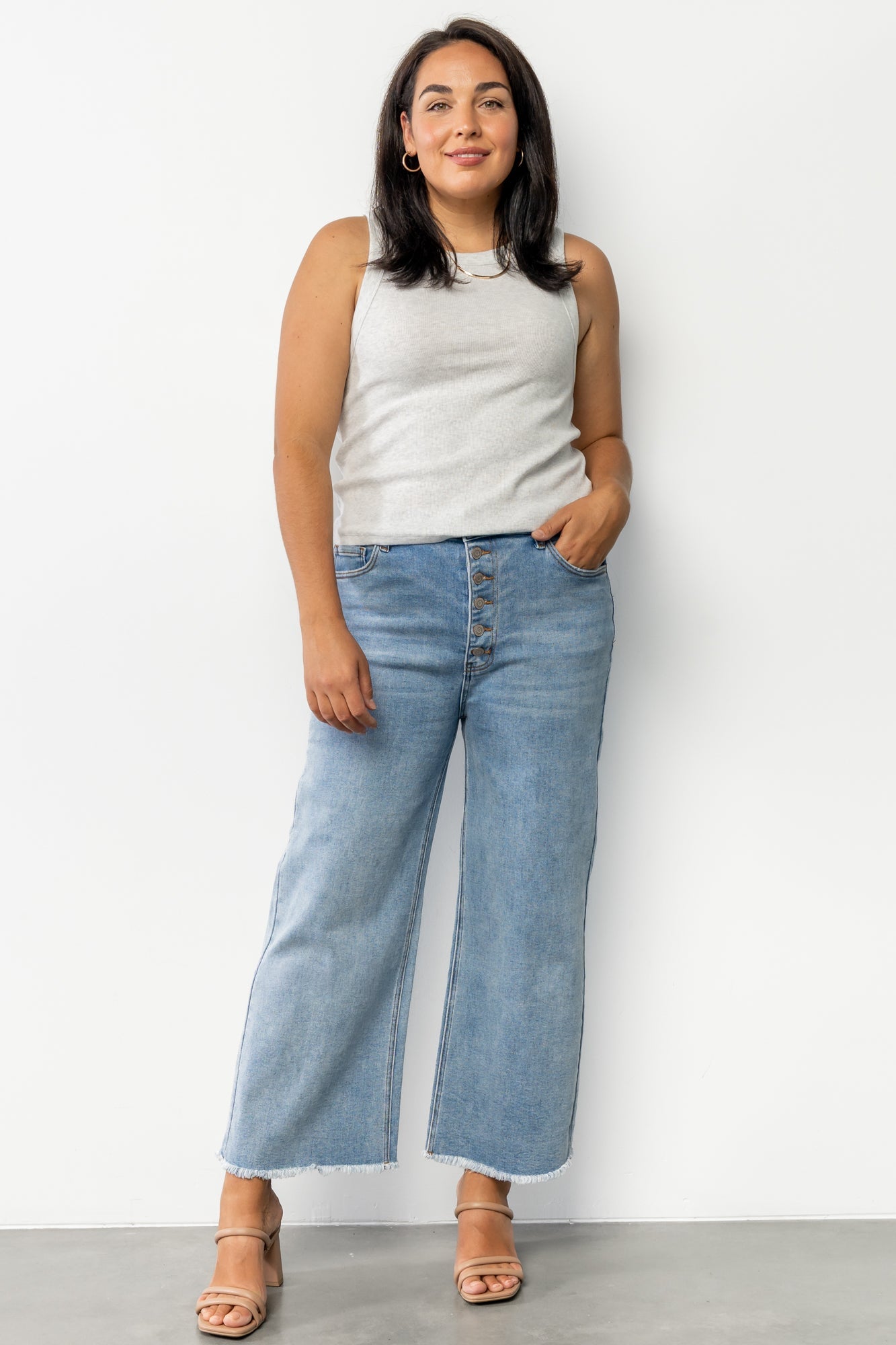 Brody High Rise Wide Leg Jeans | Light Wash