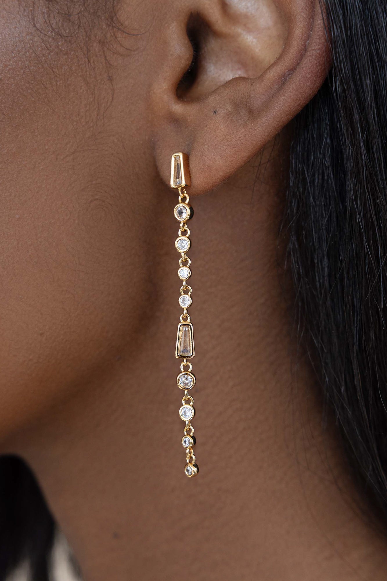 Crystal Linear Earrings