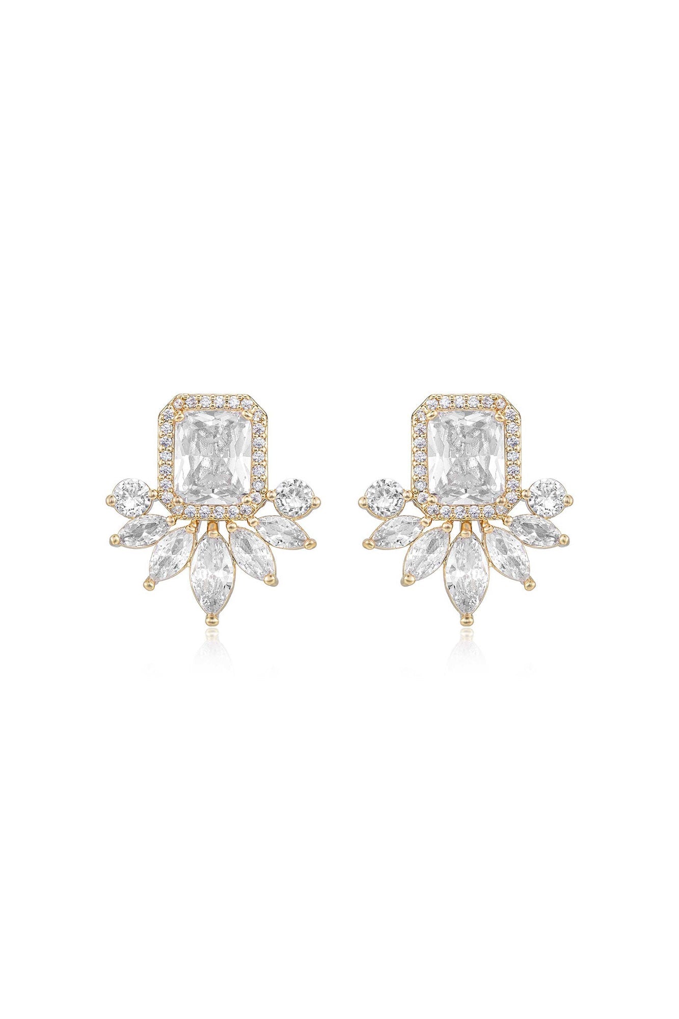 Shine Crystal Stud Earrings