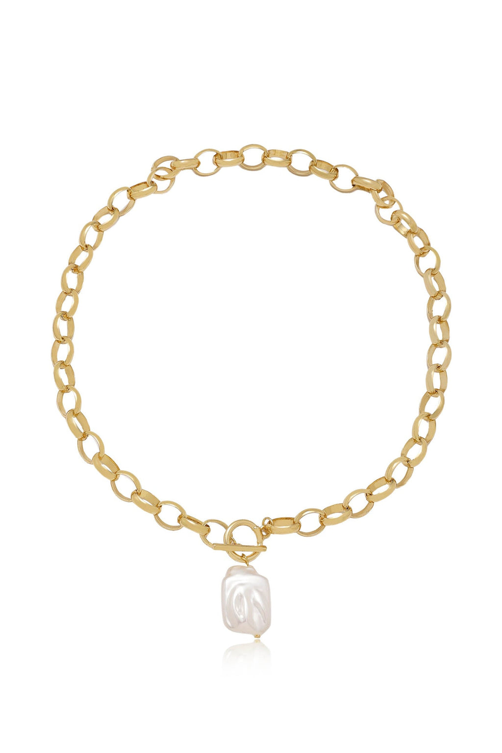 Edge of Water Pearl Pendant Necklace