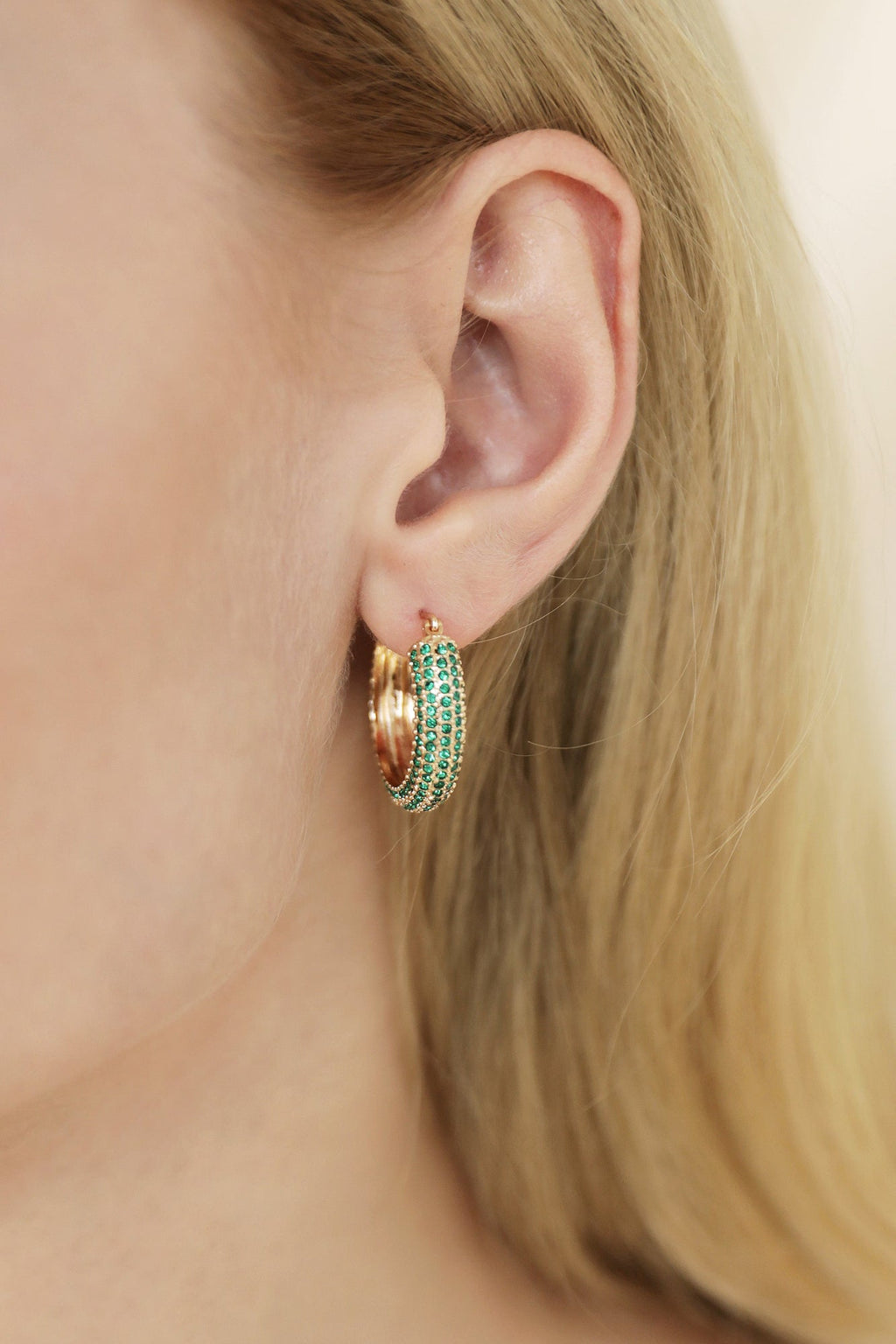 Sparkle Bits Mini Crystal Hoops