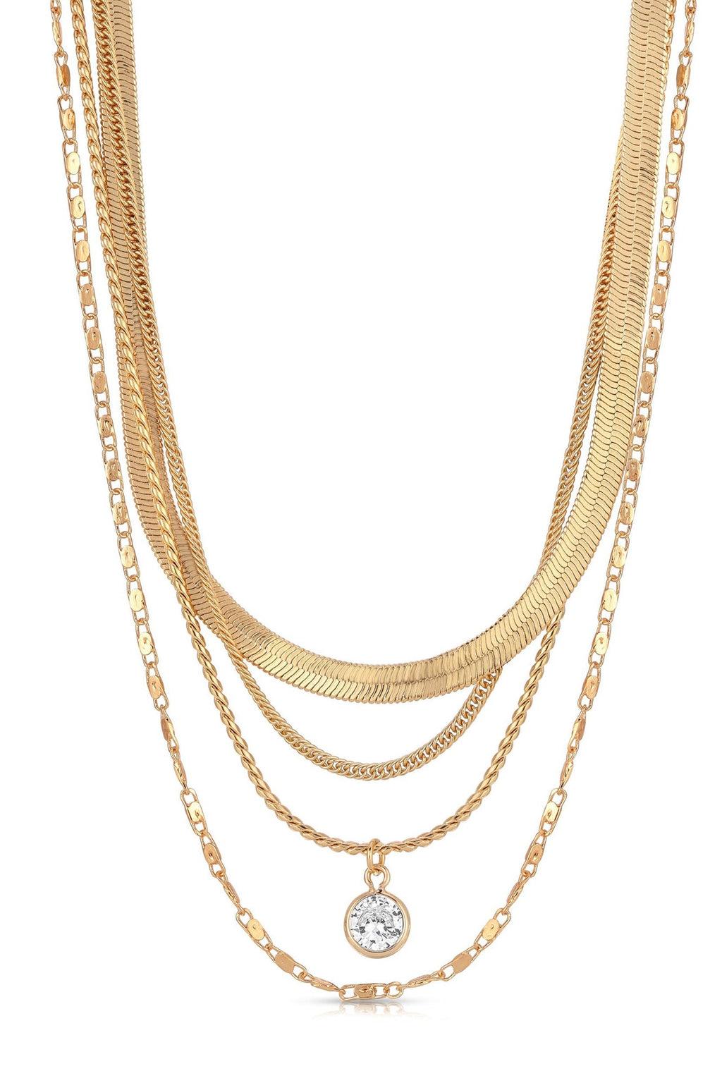 All the Chains Layered Necklace