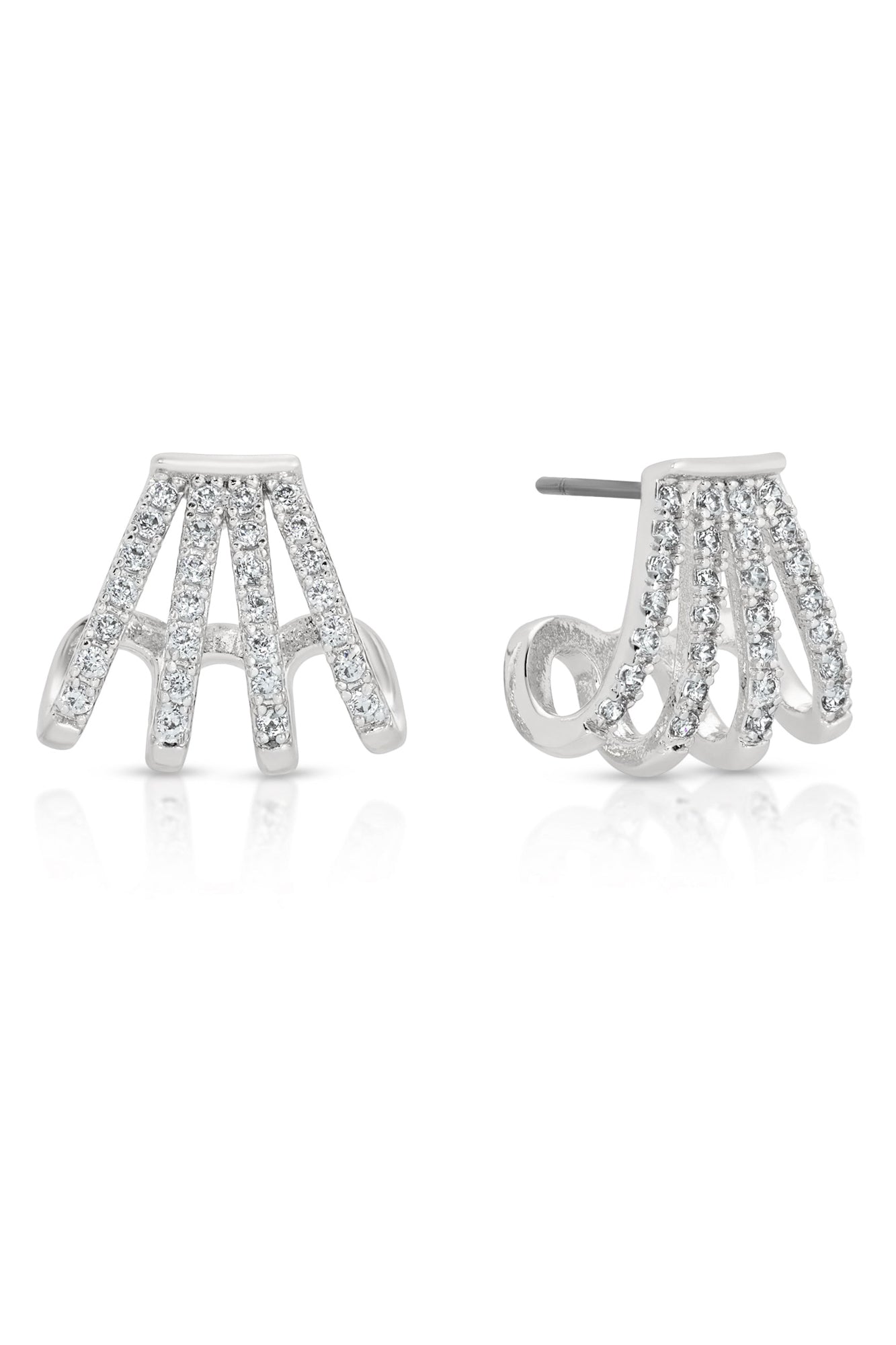 Glisten Wing Pavé Earrings