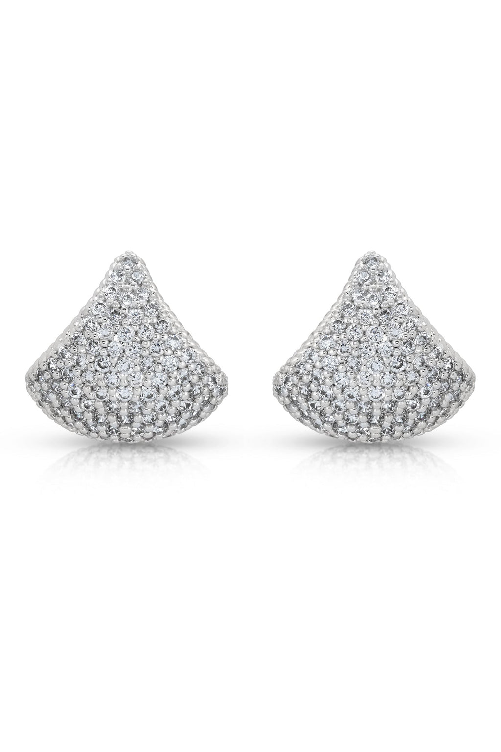 Pavé Encrusted Huggie Hoops