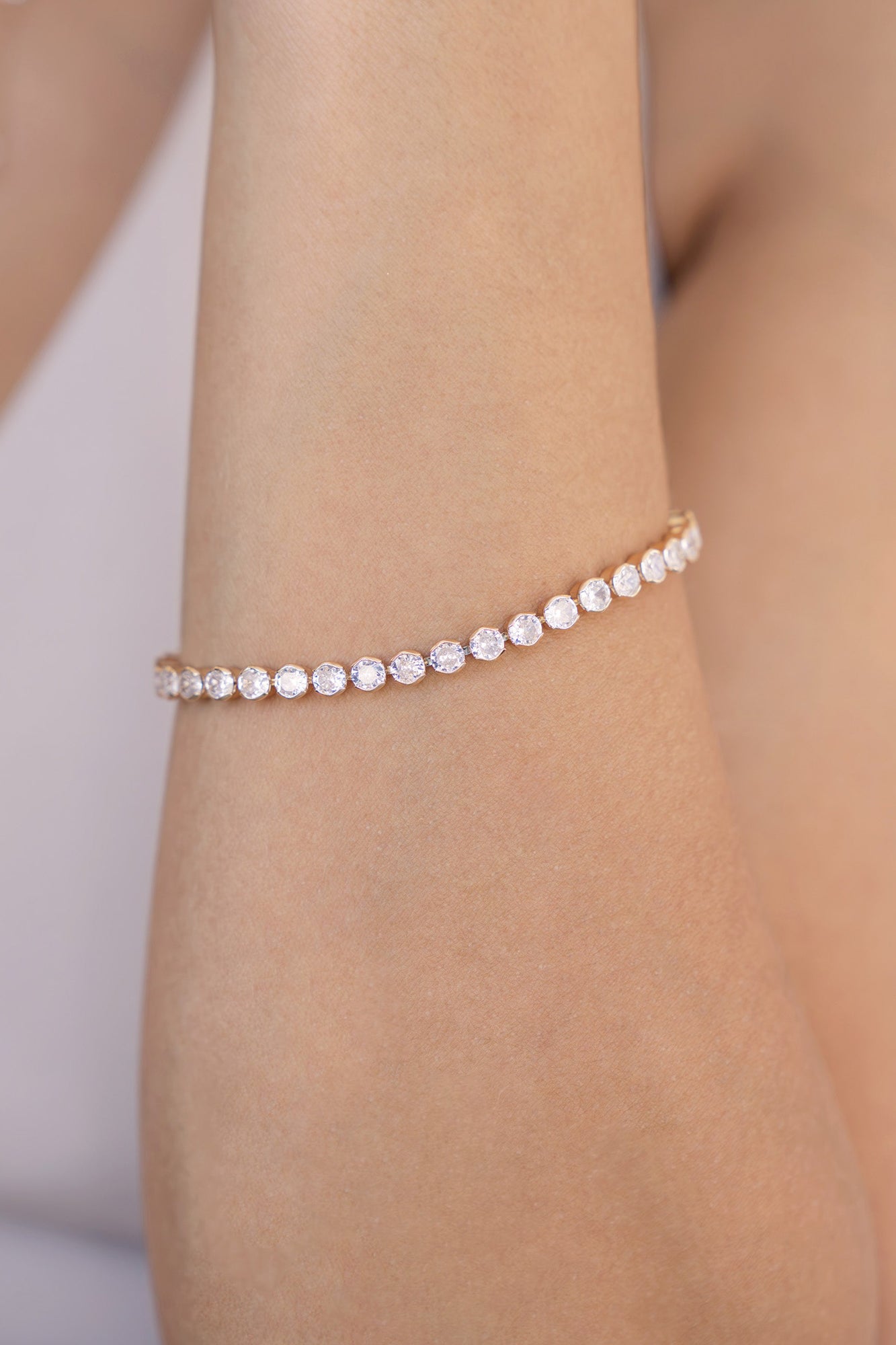 Crystal Chain Tennis Bracelet