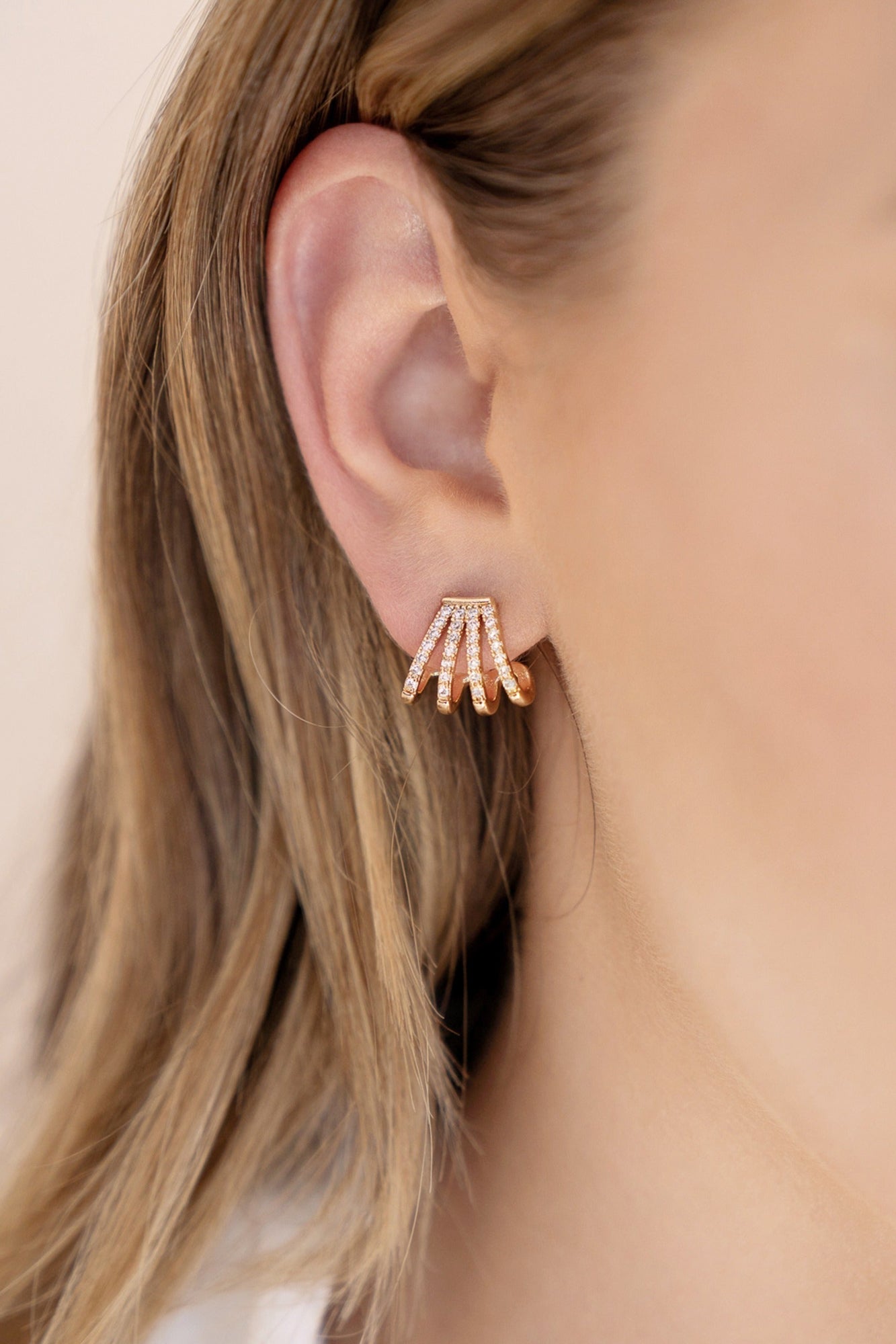 Glisten Wing Pavé Earrings