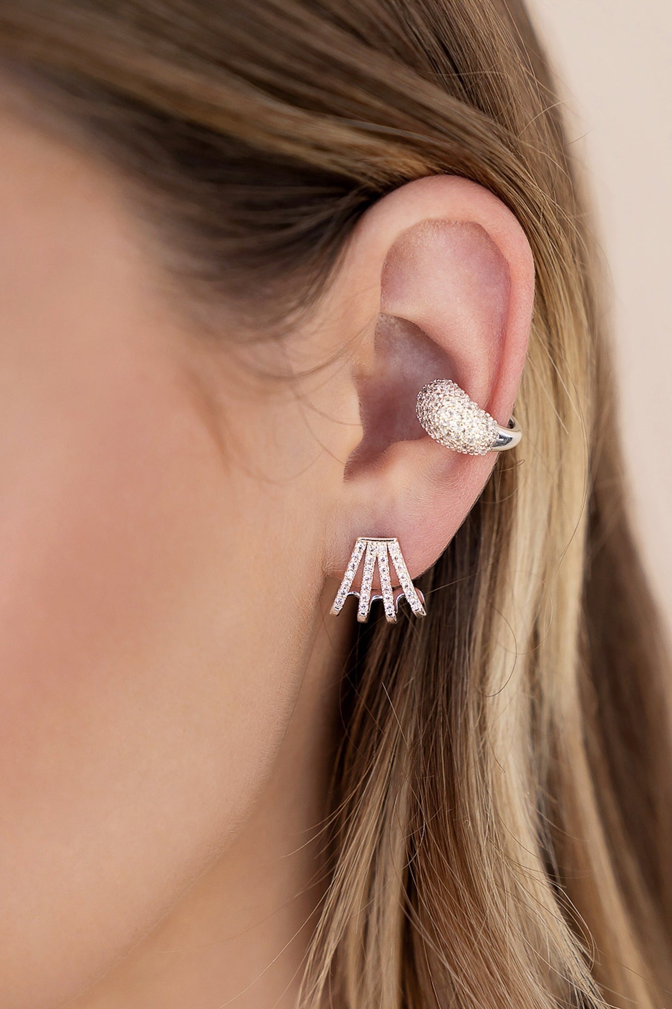 Glisten Wing Pavé Earrings