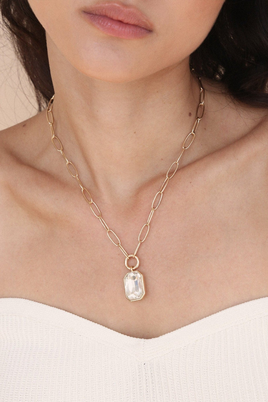 Deco Pendant Necklace