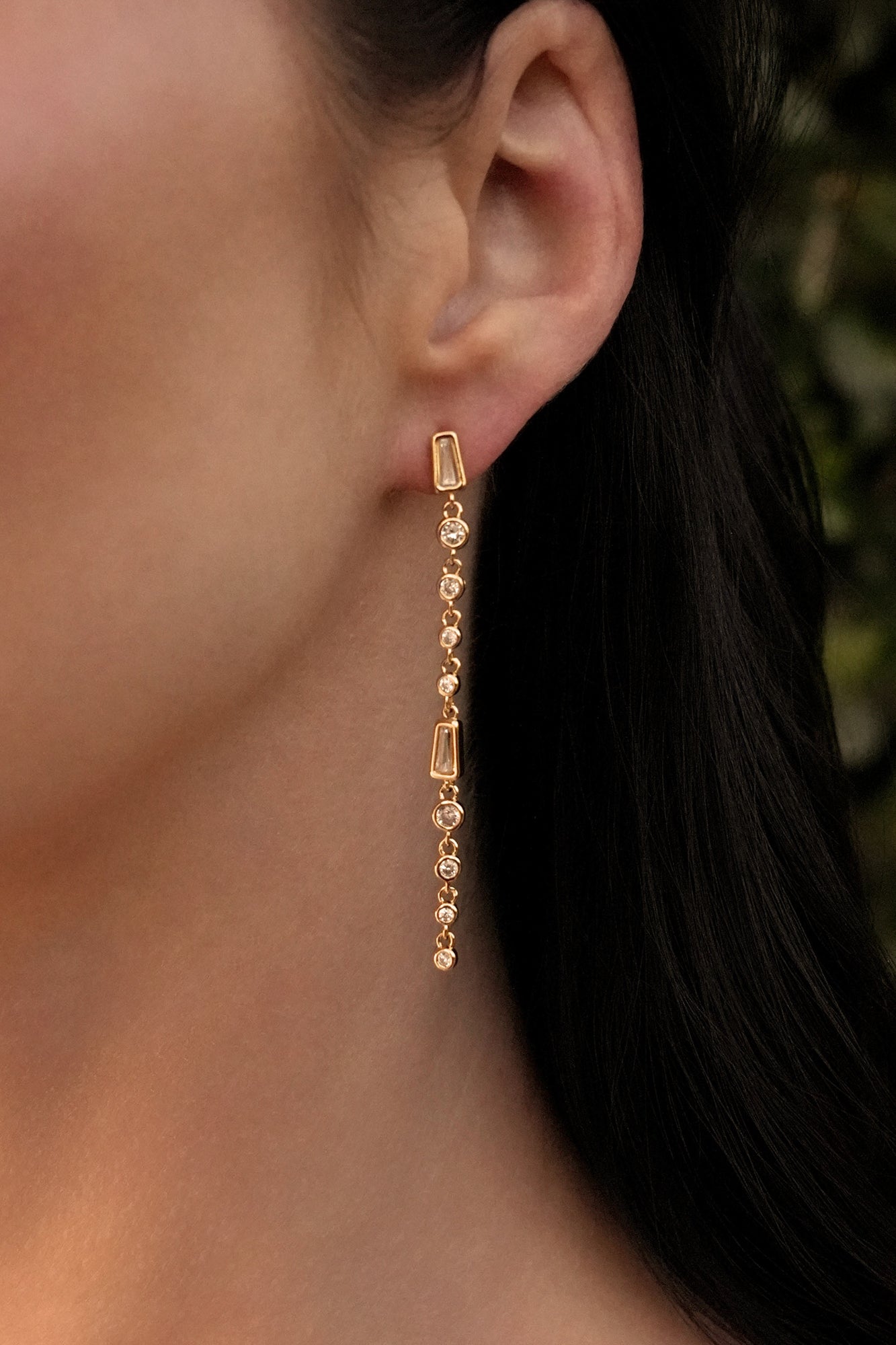 Crystal Linear Earrings