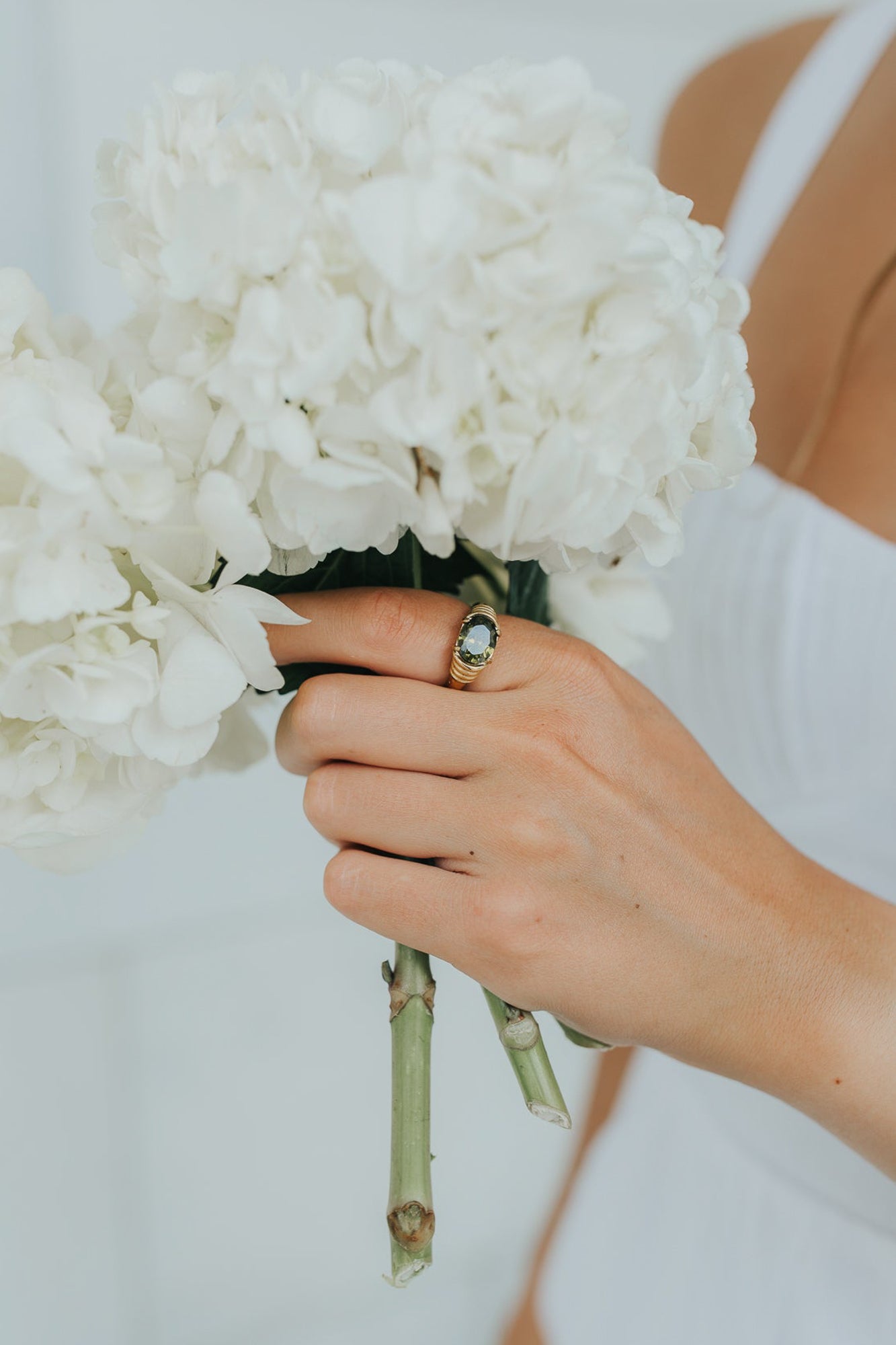 The Maddie Ring in Emerald