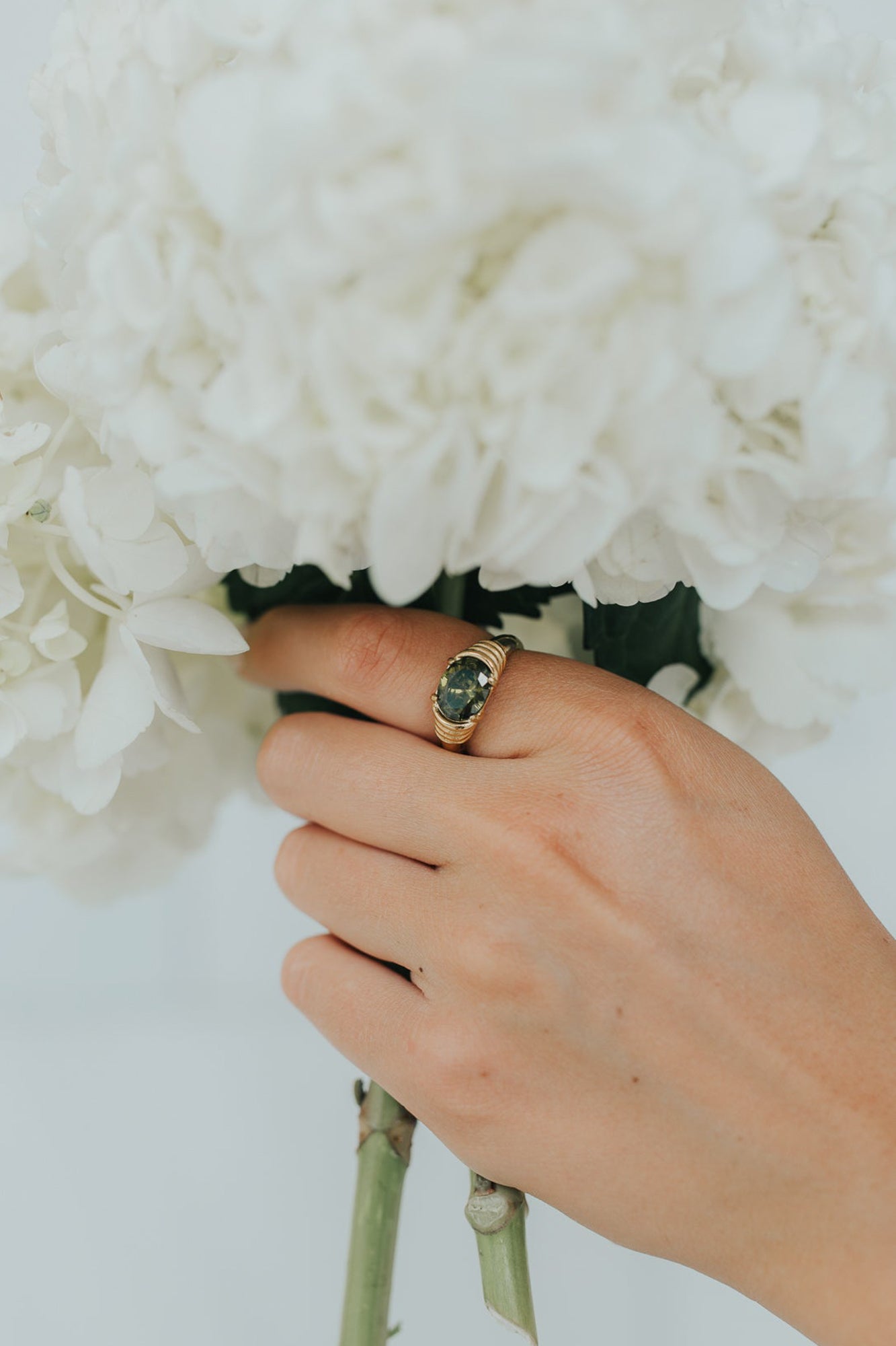 The Maddie Ring in Emerald